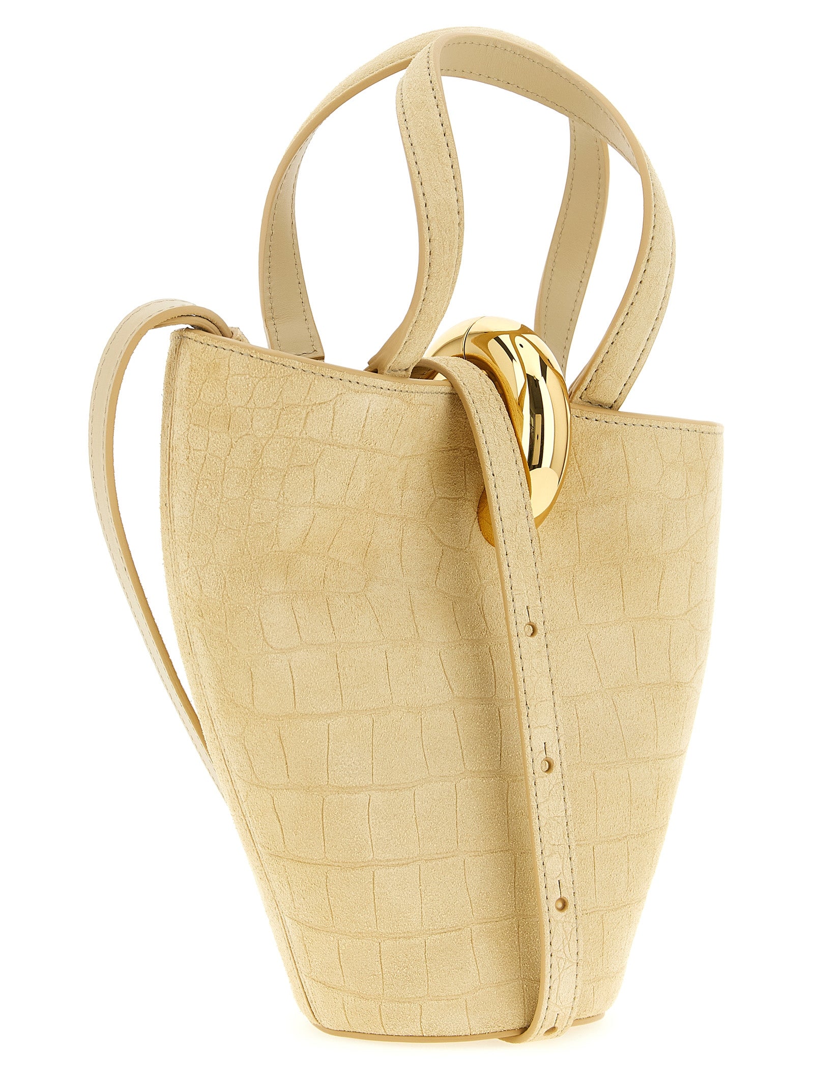 Jacquemus Beige Le Petit Bambola Calf Leather Handbag