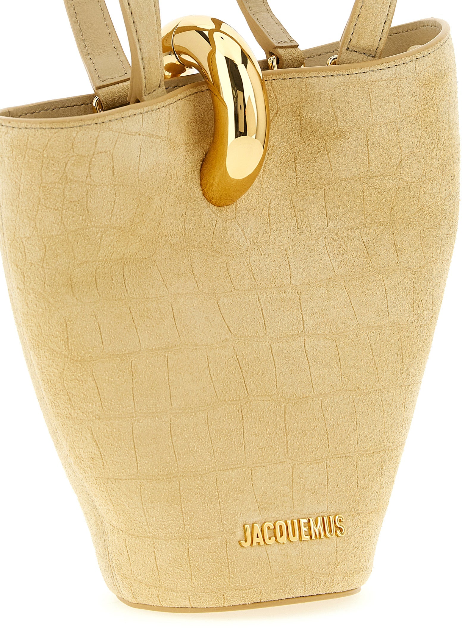 Jacquemus Beige Le Petit Bambola Calf Leather Handbag
