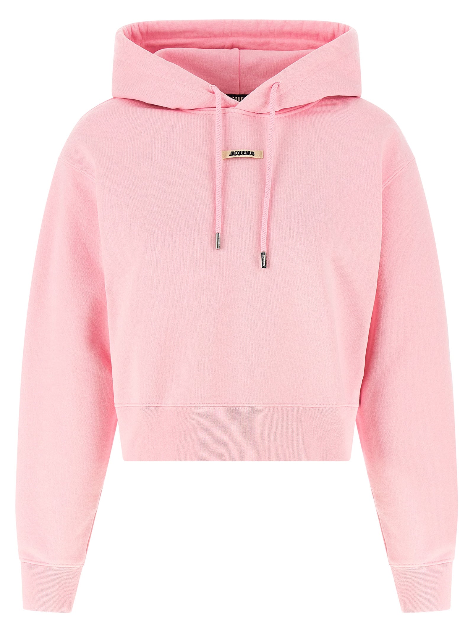 Jacquemus Pink Le Hoodie Gros-Grain Cotton Hoodie