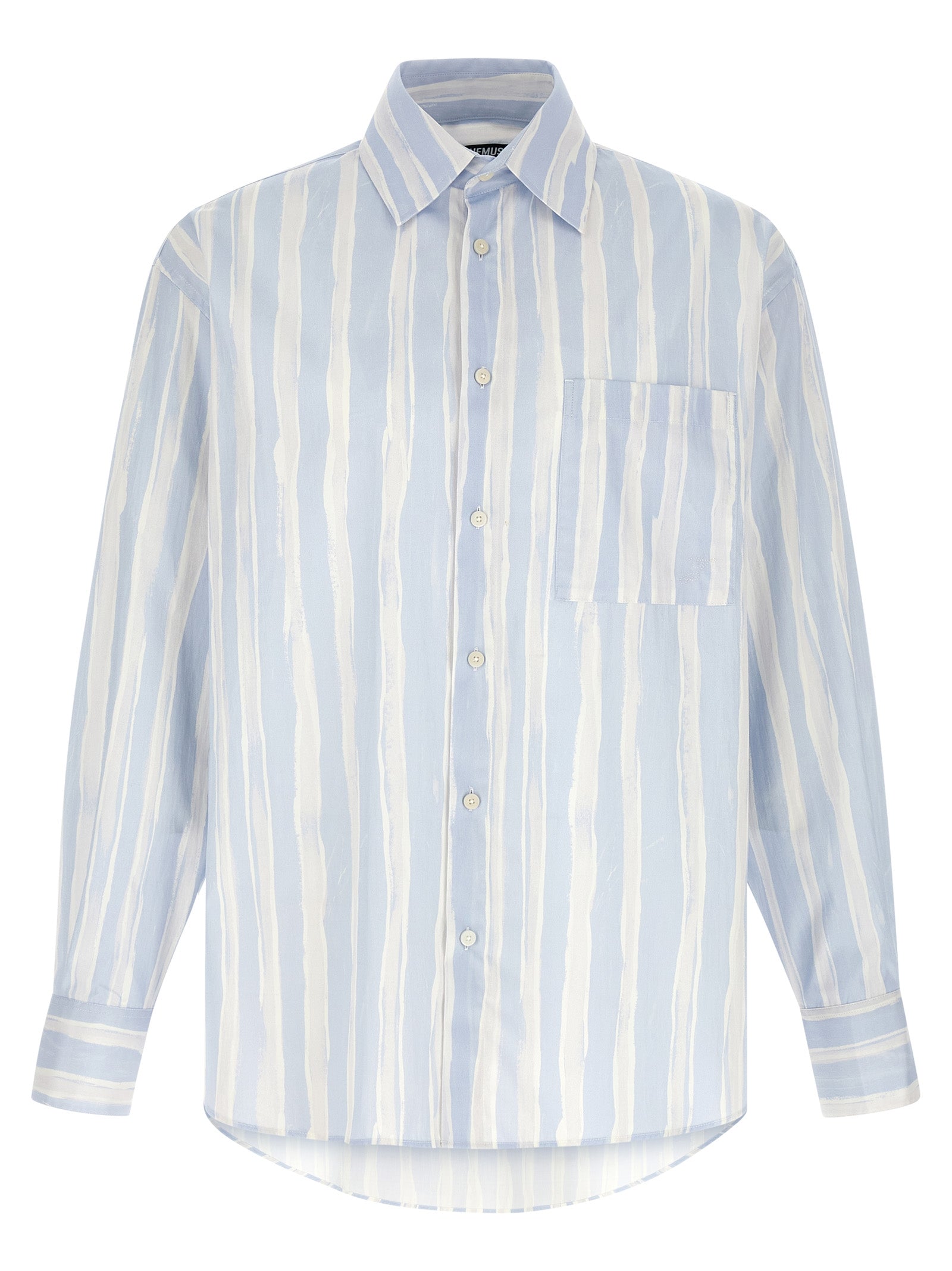 Jacquemus Light Blue La Chemise Camargue Cotton Shirt