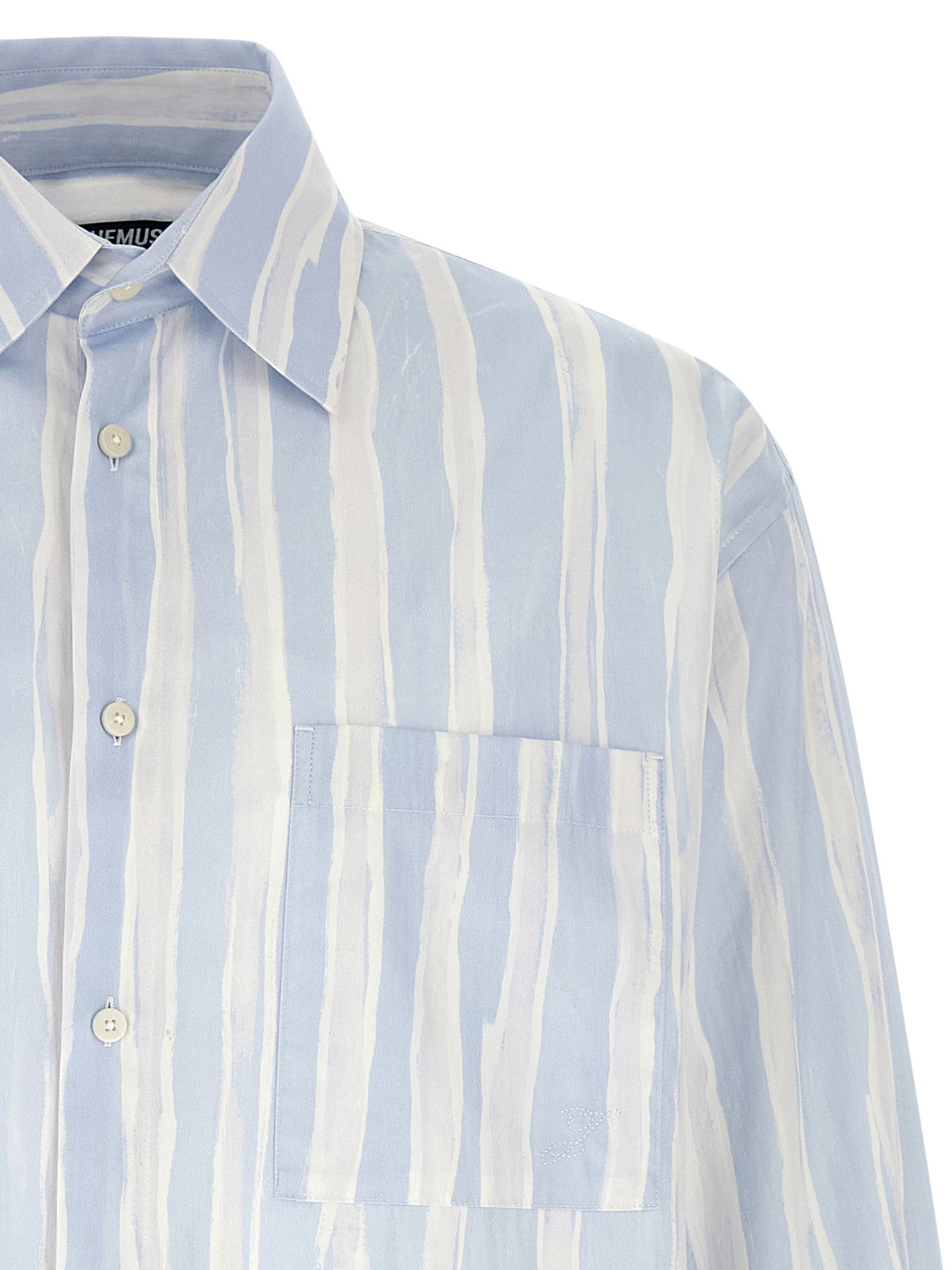 Jacquemus Light Blue La Chemise Camargue Cotton Shirt