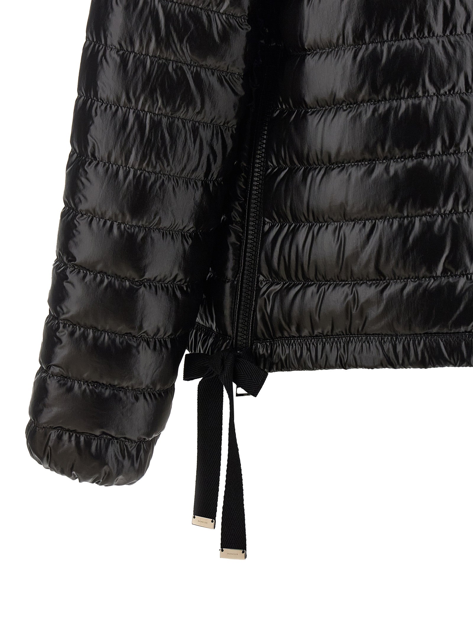 Moncler Black Azalee Nylon Full-Length Jacket