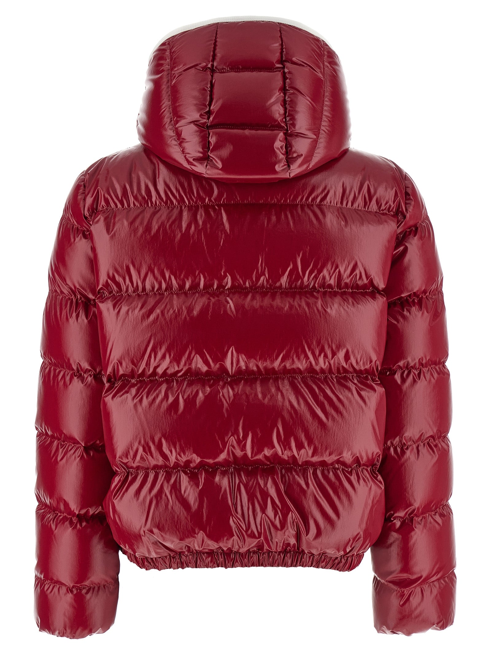 Moncler Red Andro Nylon Down Jacket