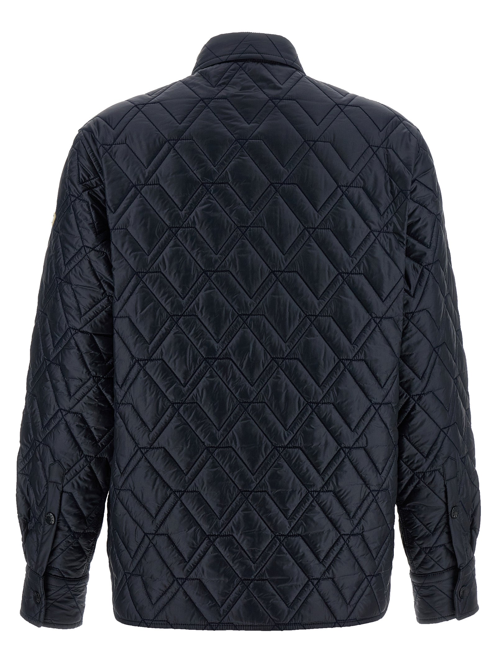Moncler blaue Polyamid-Shell-Jacke
