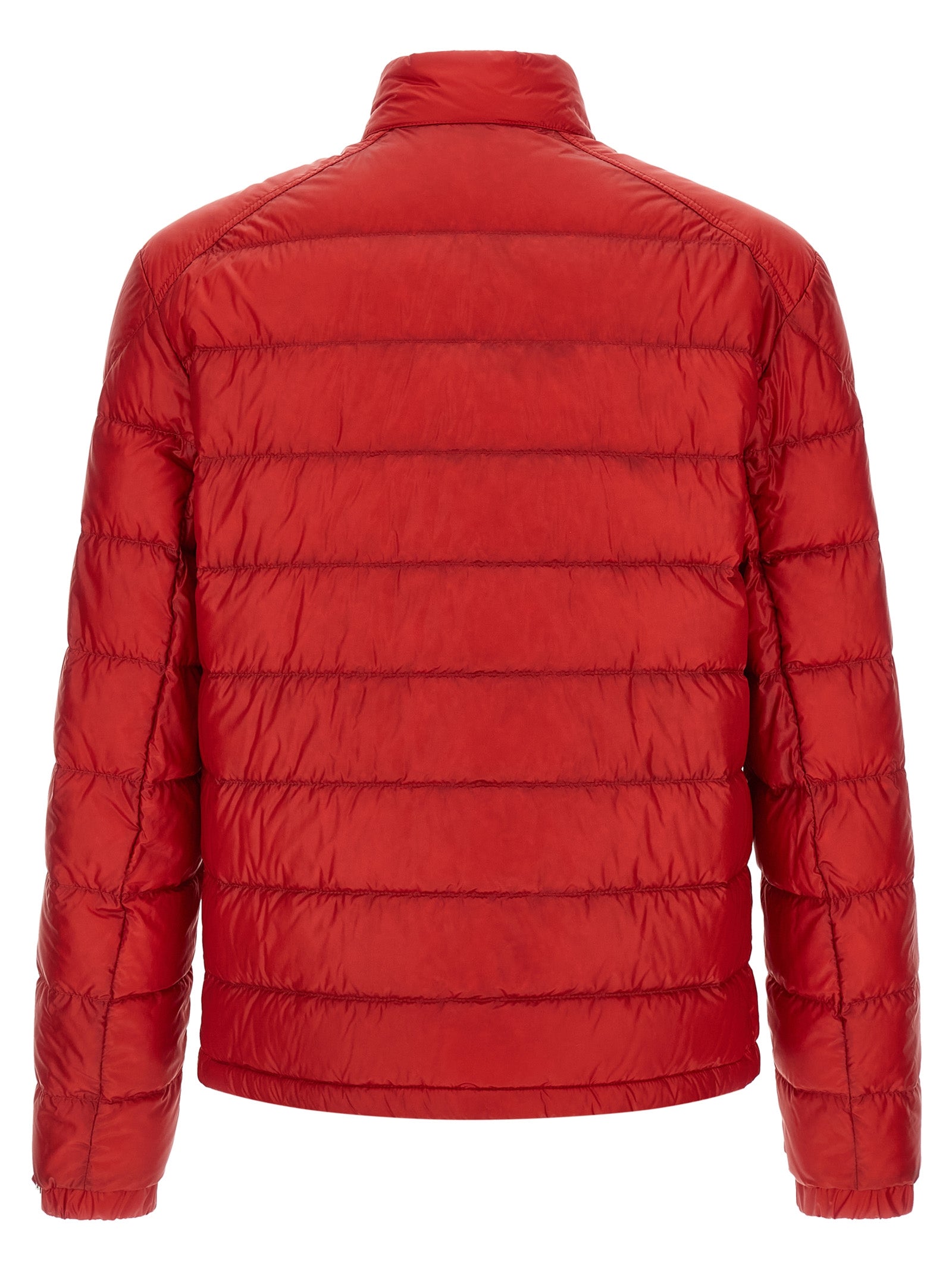 Moncler Red Selves Nylon Full-Length Jacket