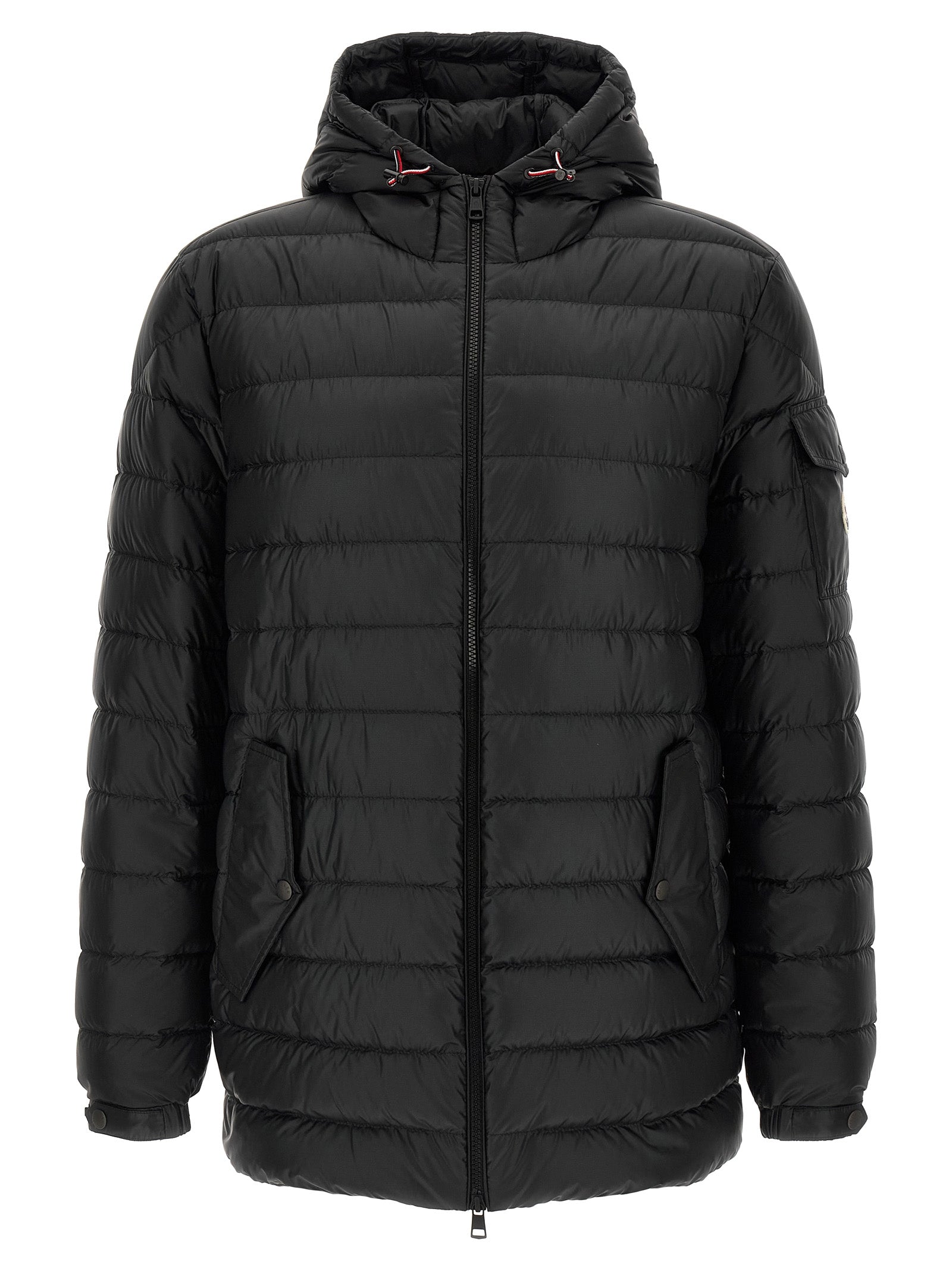 Moncler Black Oahu Nylon Quilted Parka