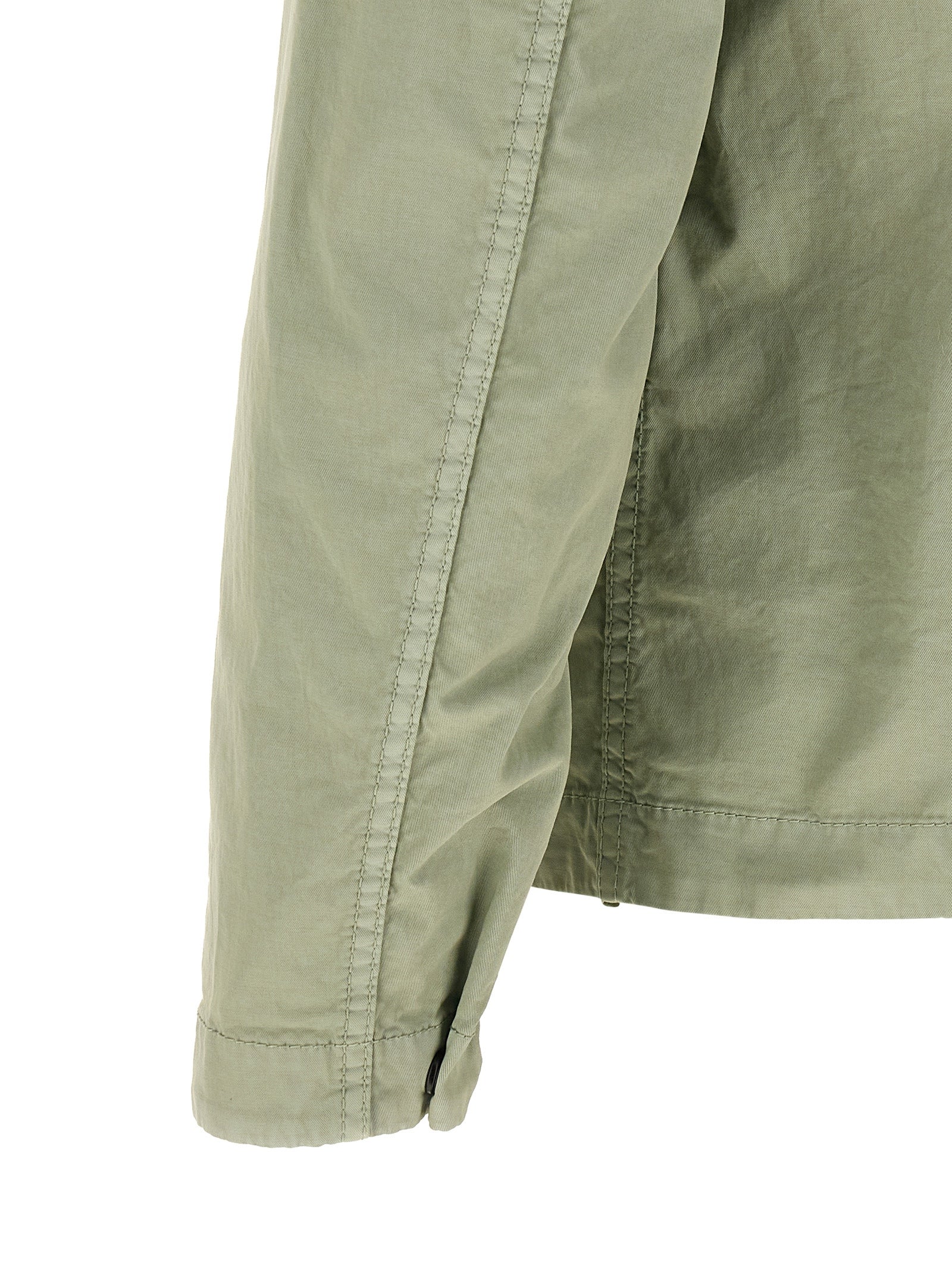 Stone Island Green Cotton Overshirt