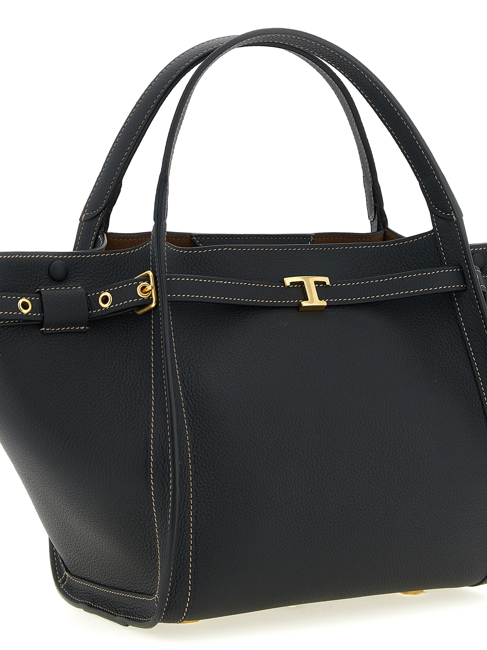 Tod’s Black Tim Small Tote Calf Leather
