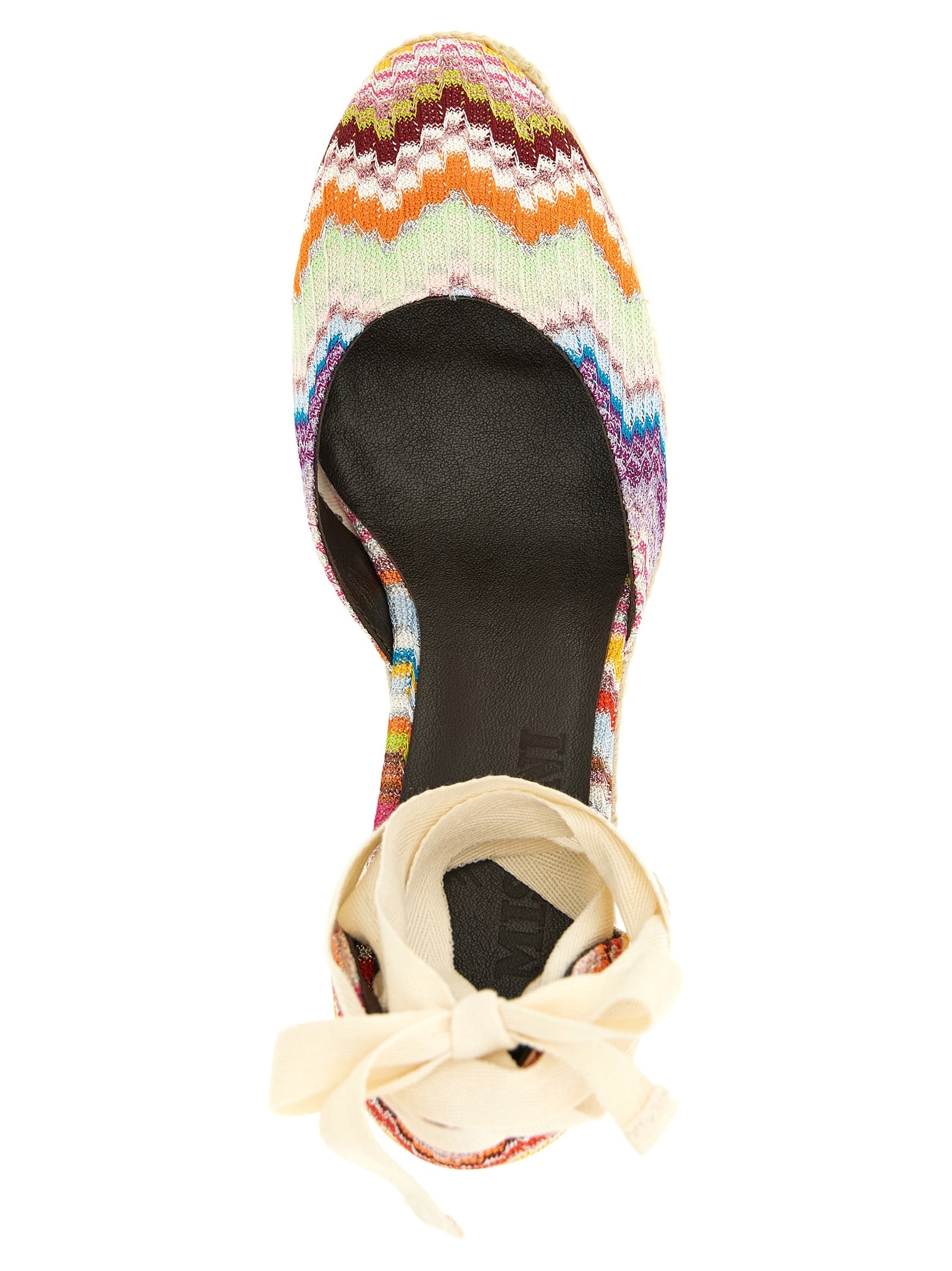 Missoni Multicolor Eva Leather Wedge Sandals