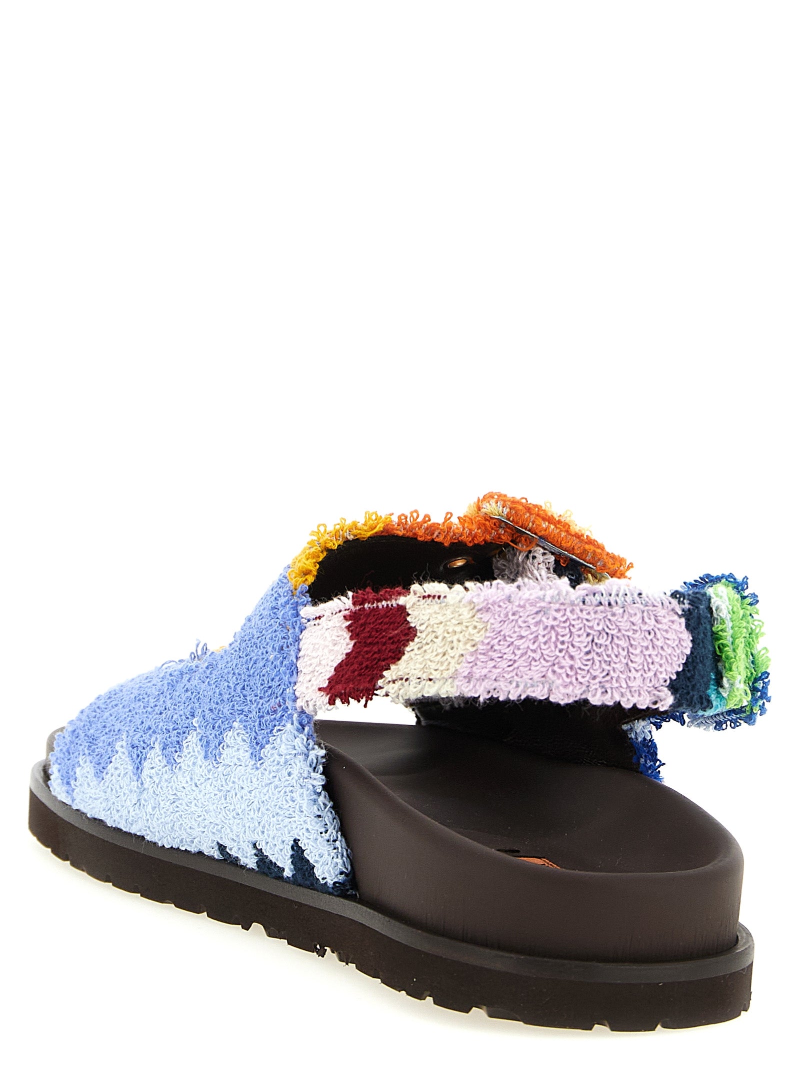 Missoni Multicolor Mia Leather Flat Sandals