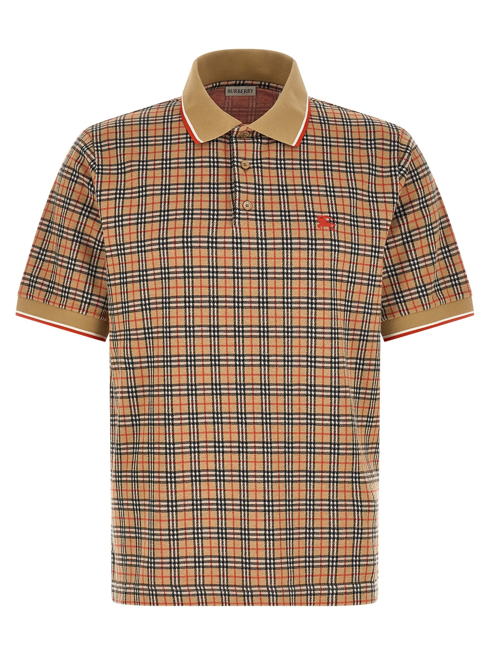 Burberry Beige Viscose Cotton Nylon Polo Shirt
