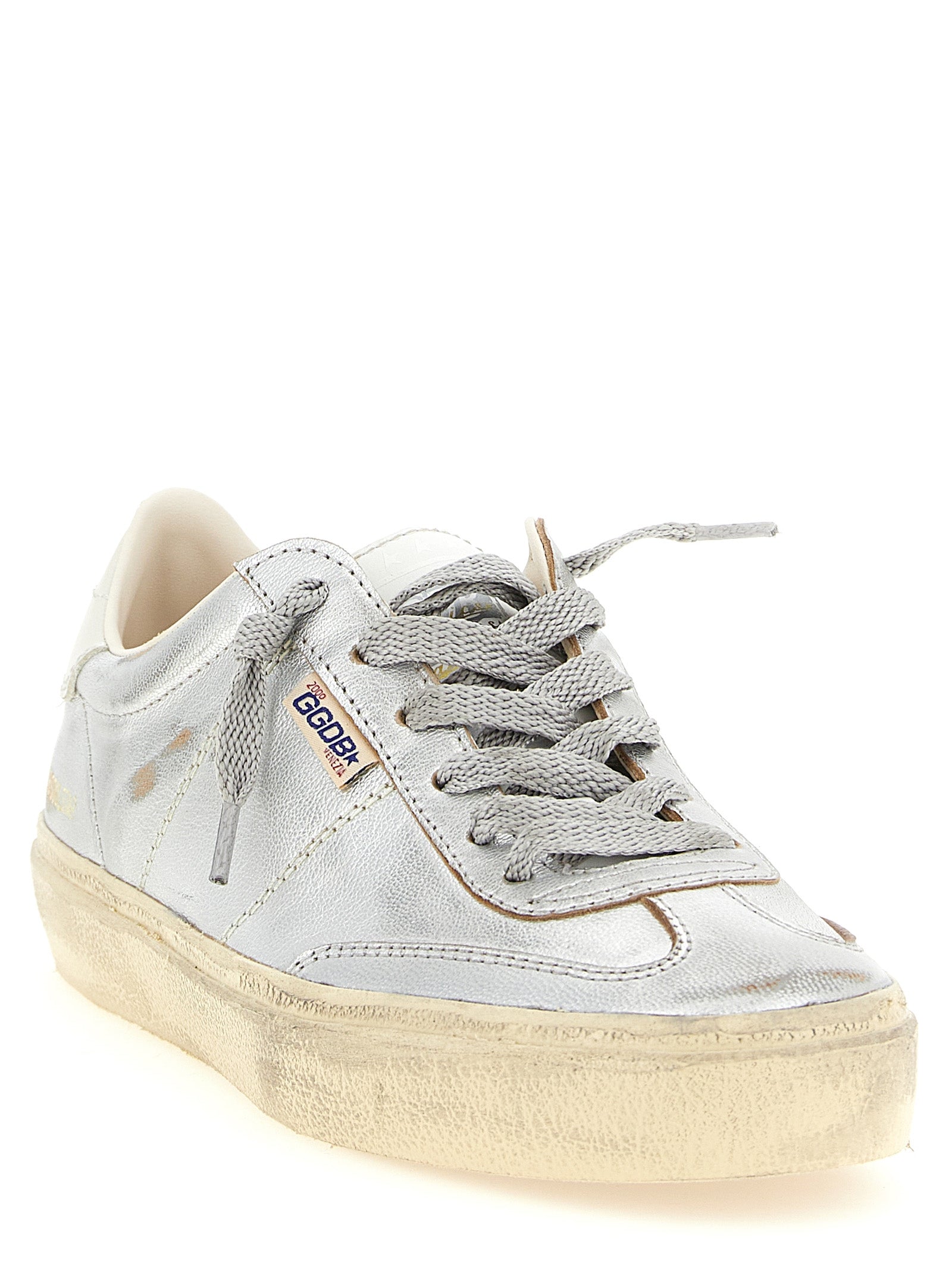 Golden Goose Silver Soul Star Low Top Sneakers Leather