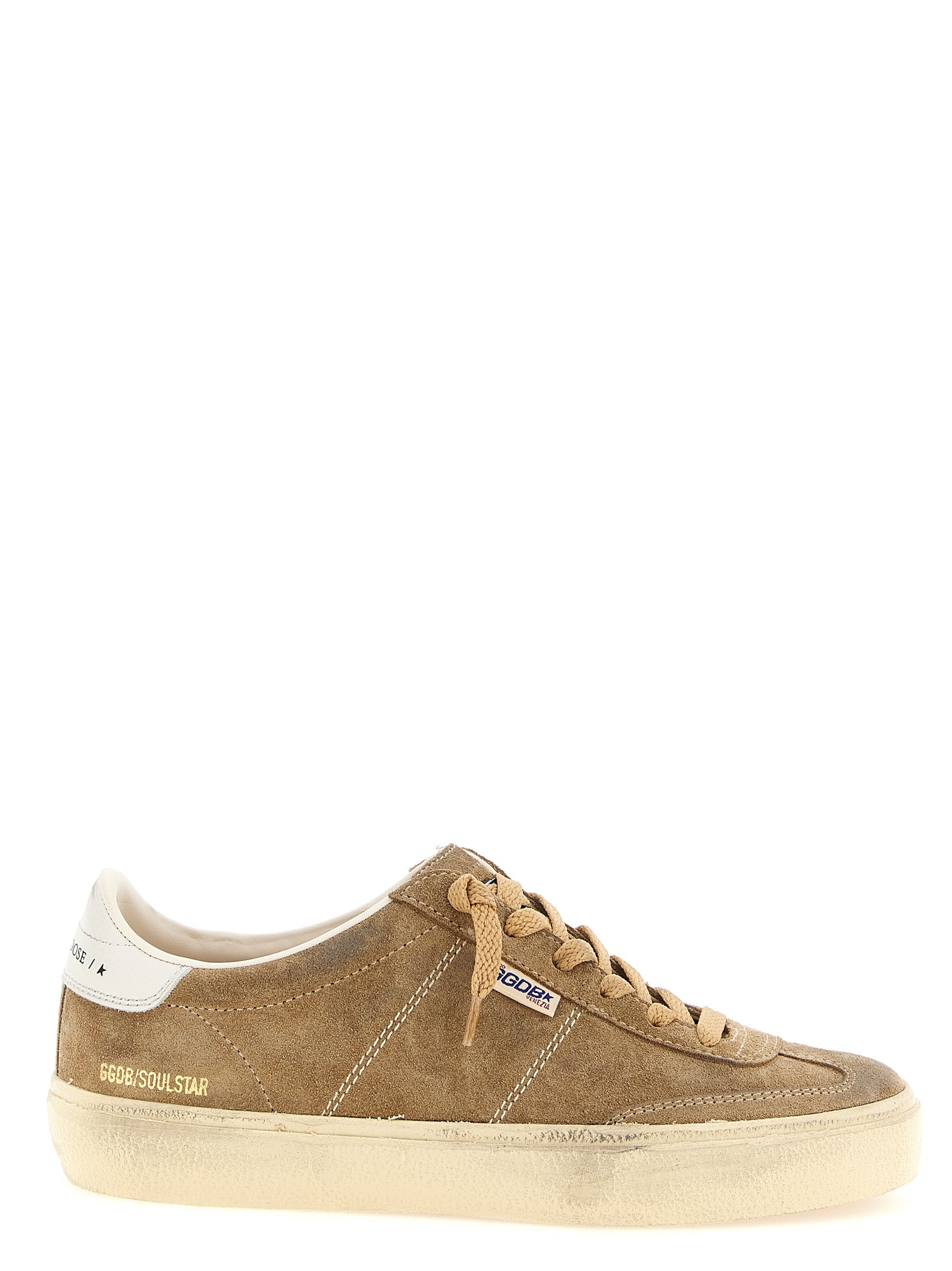 Golden Goose Brown Soul Star Low Top Sneakers Leather