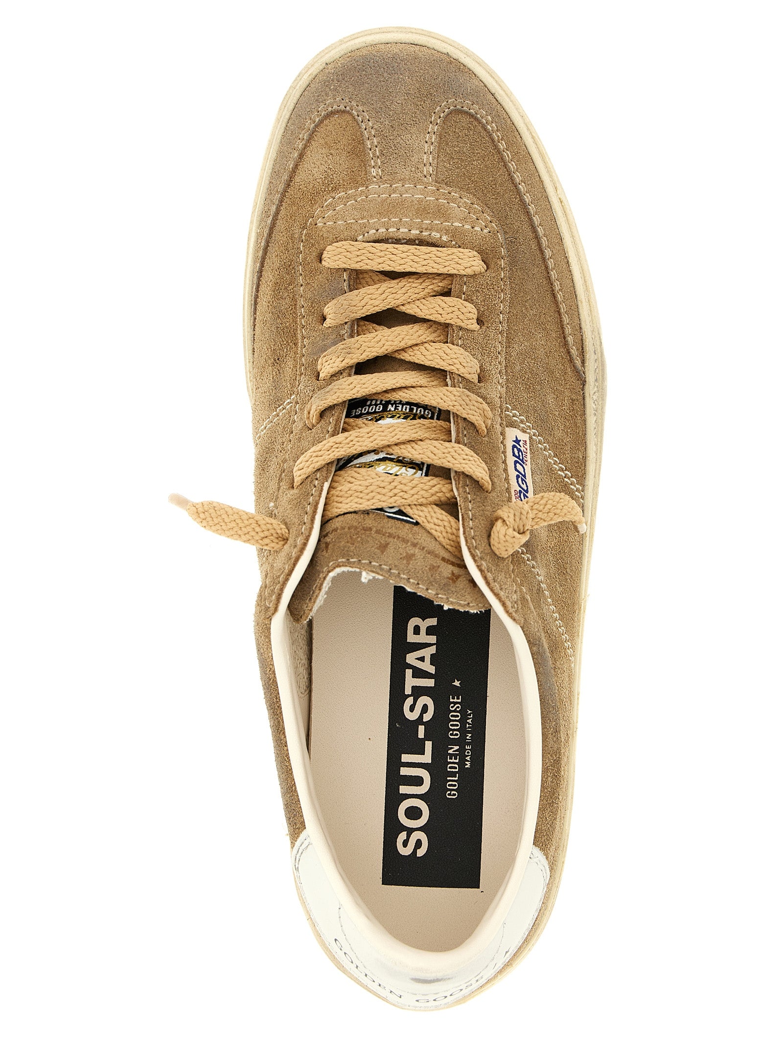 Golden Goose Brown Soul Star Low Top Sneakers Leather