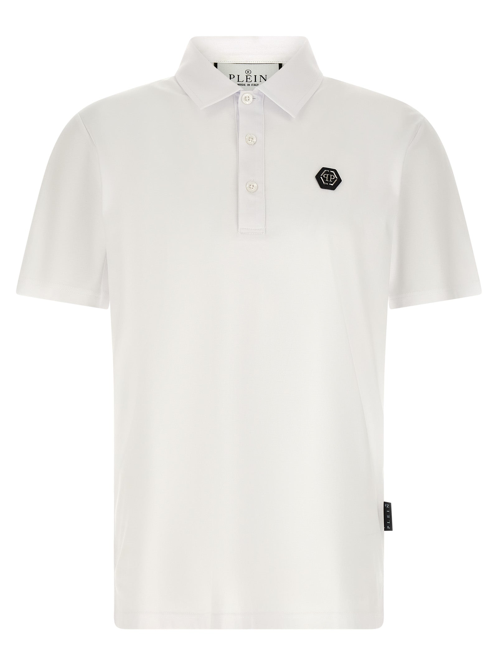 PHILIPP PLEIN White Polo Shirt Cotton Jersey