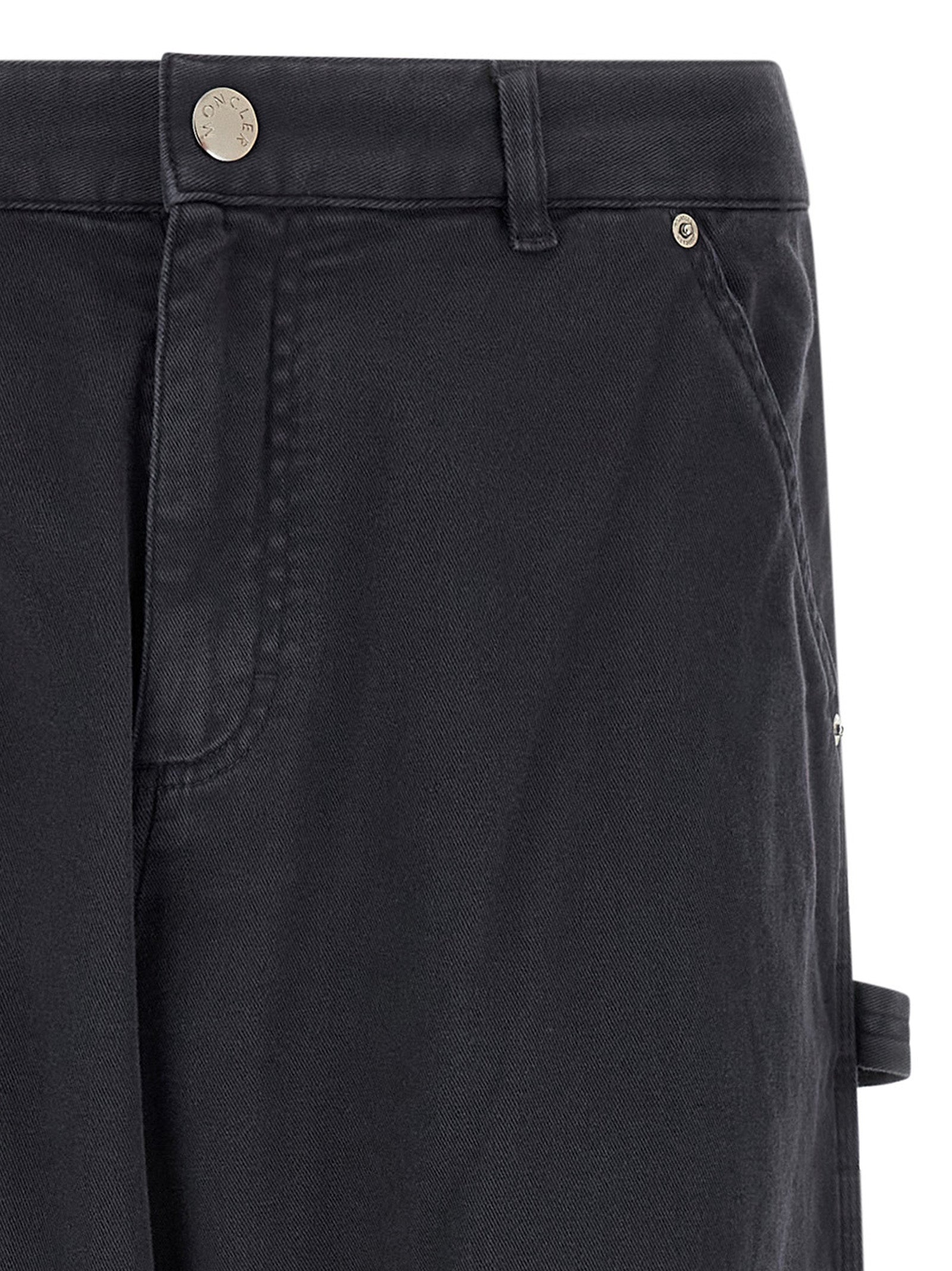 Pantalon cargo Moncler en coton bleu