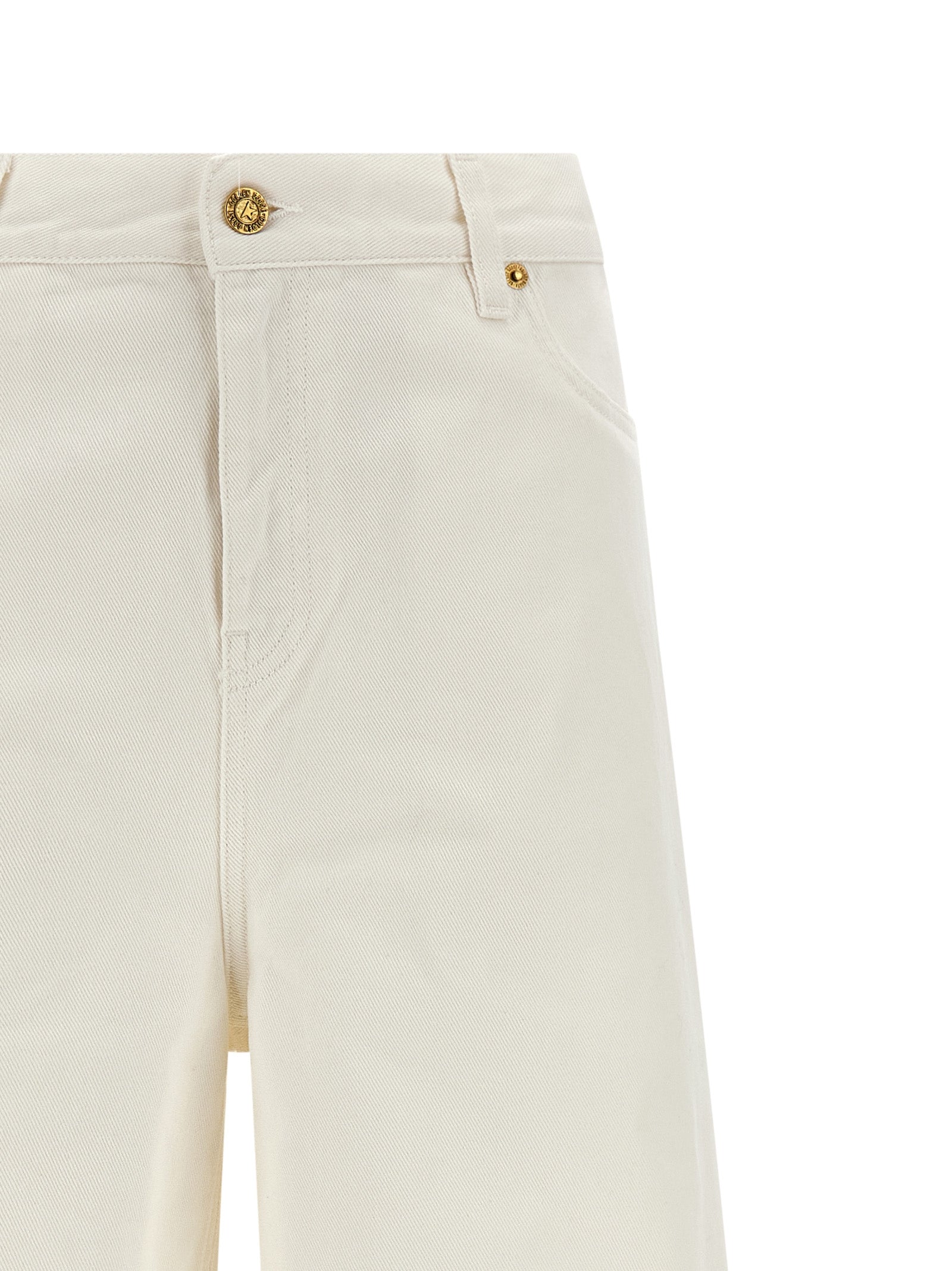 Golden Goose White Melody Boyfriend Cotton Jeans