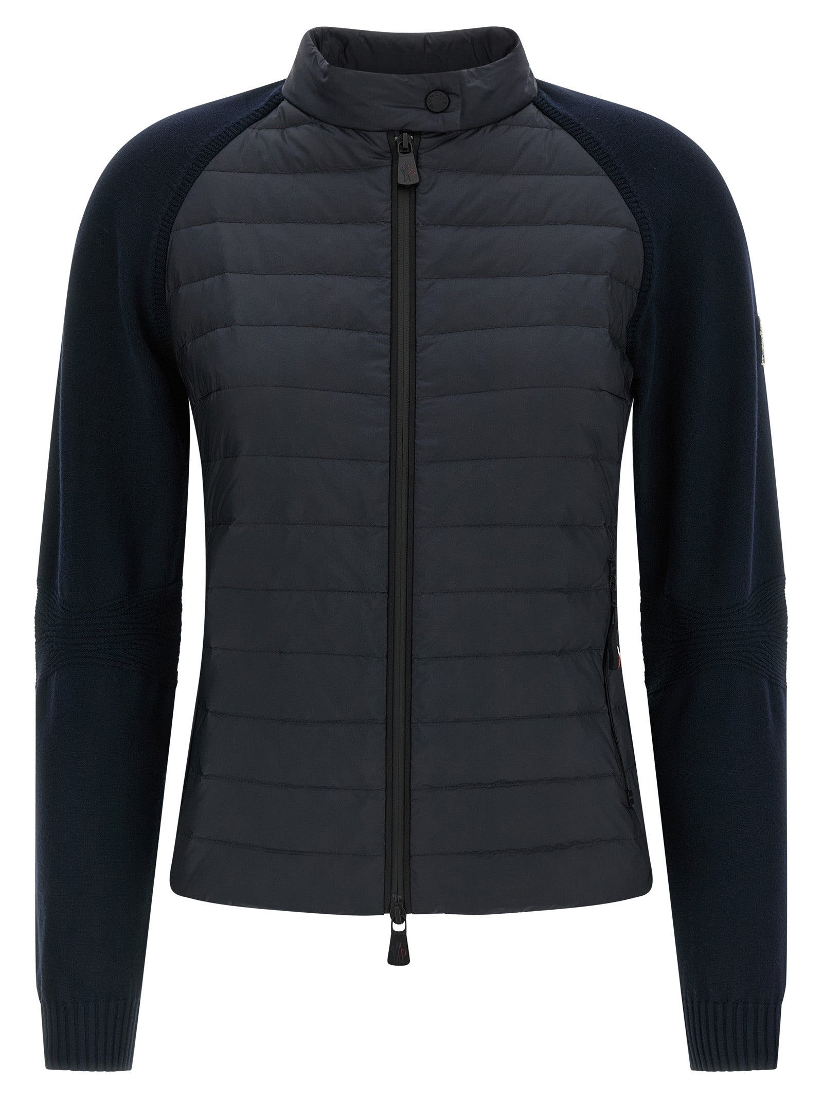 Moncler Grenoble Blue Nylon Cardigan