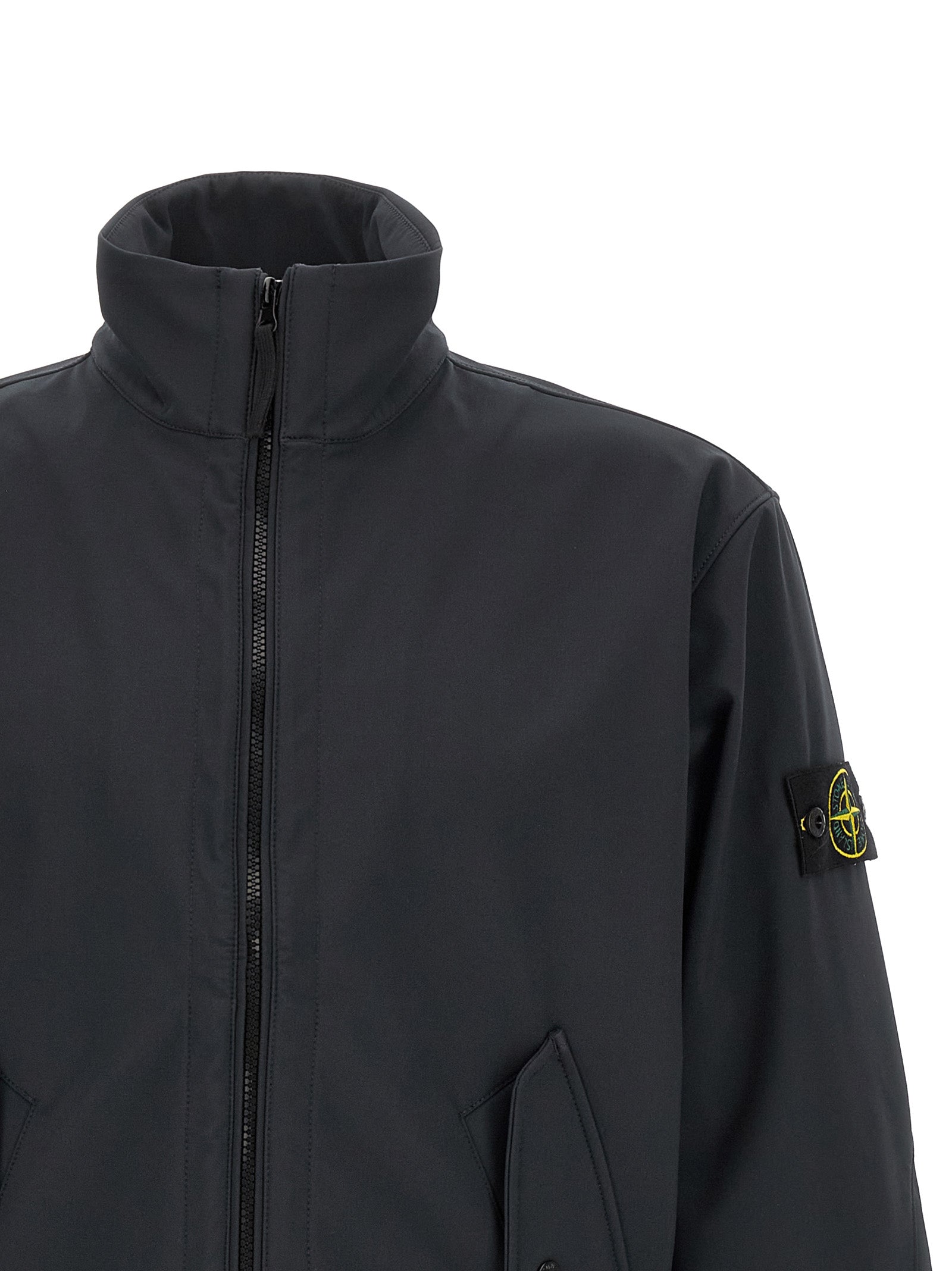 Stone Island Blue Shell Jacket Synthetic