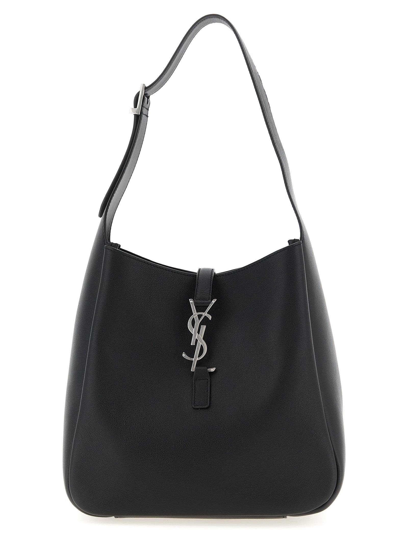 Saint Laurent Black Le 5 à 7 Shoulder Bag Leather
