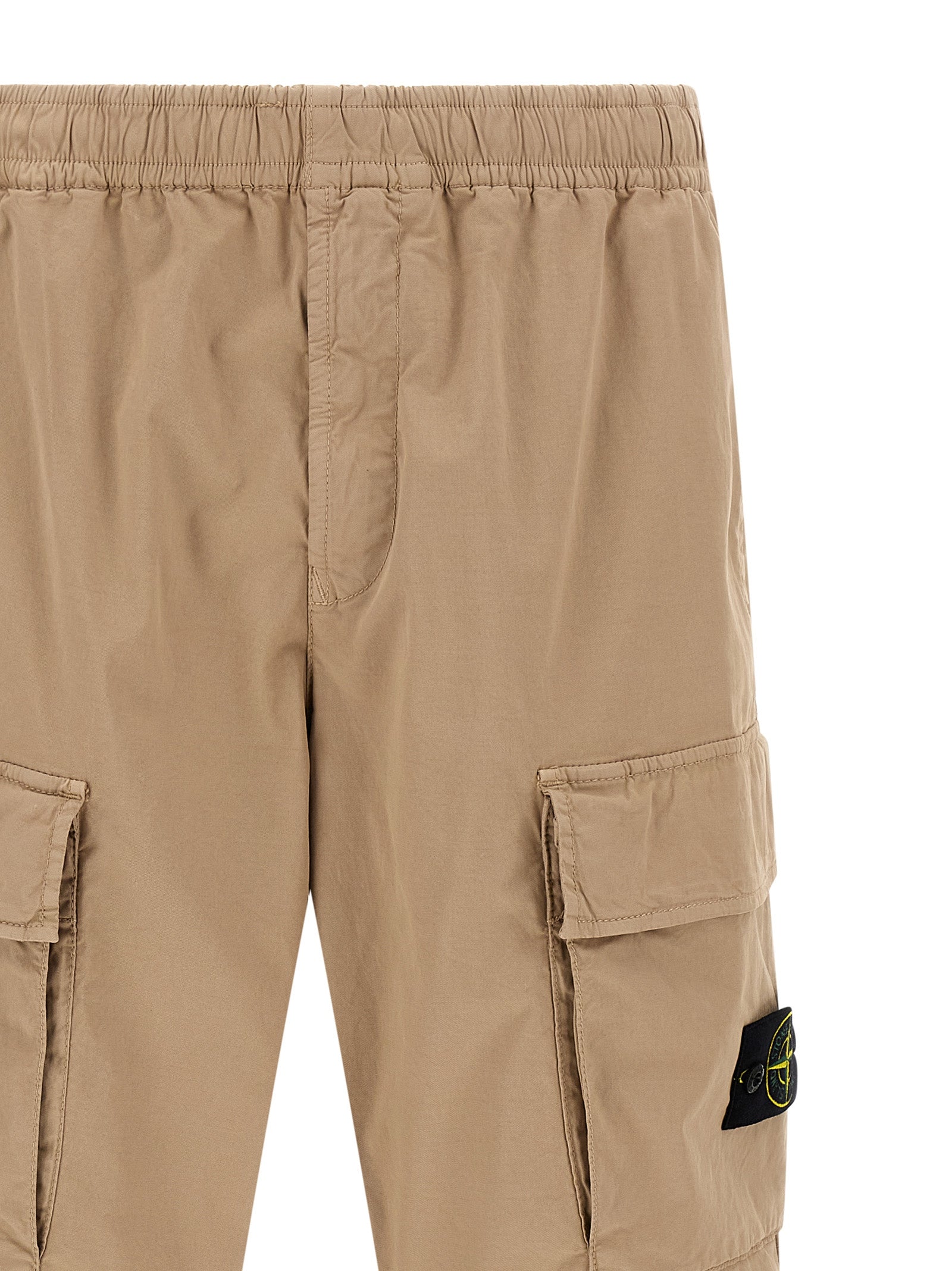 Stone Island Beige Organic Cotton Cargo Pants