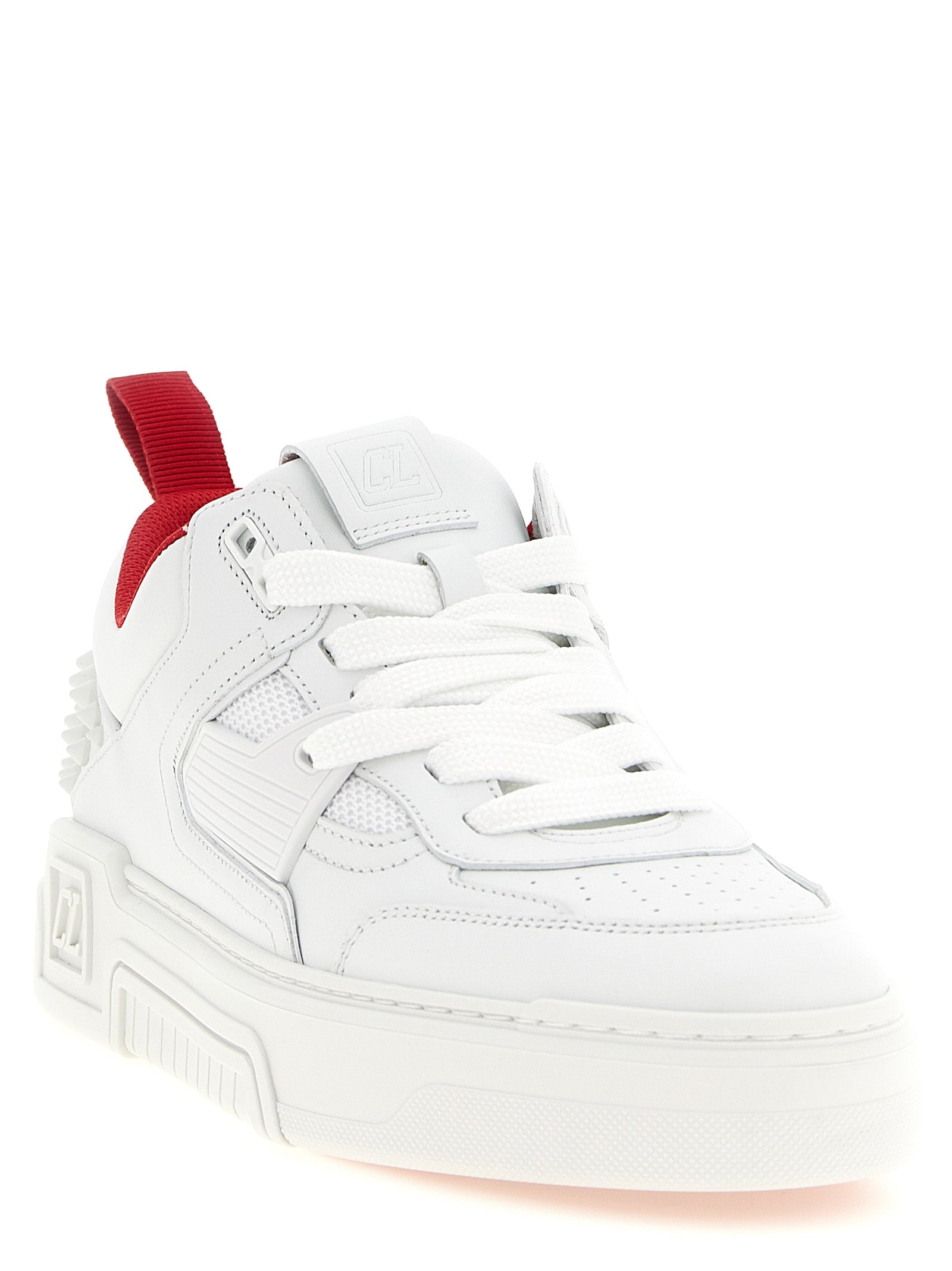 Christian Louboutin White Astroloubi 2 Leather Sneakers