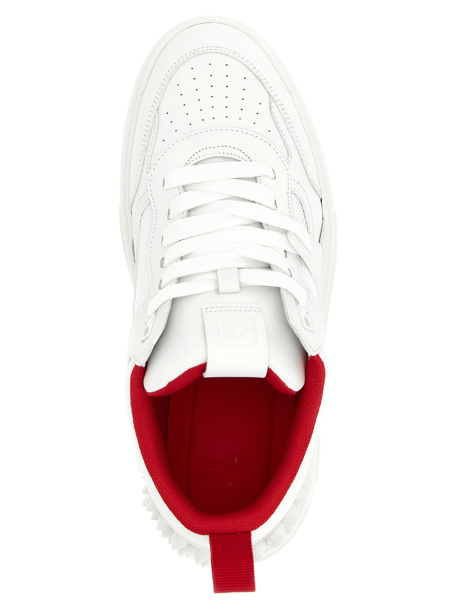 Christian Louboutin White Astroloubi 2 Leather Sneakers