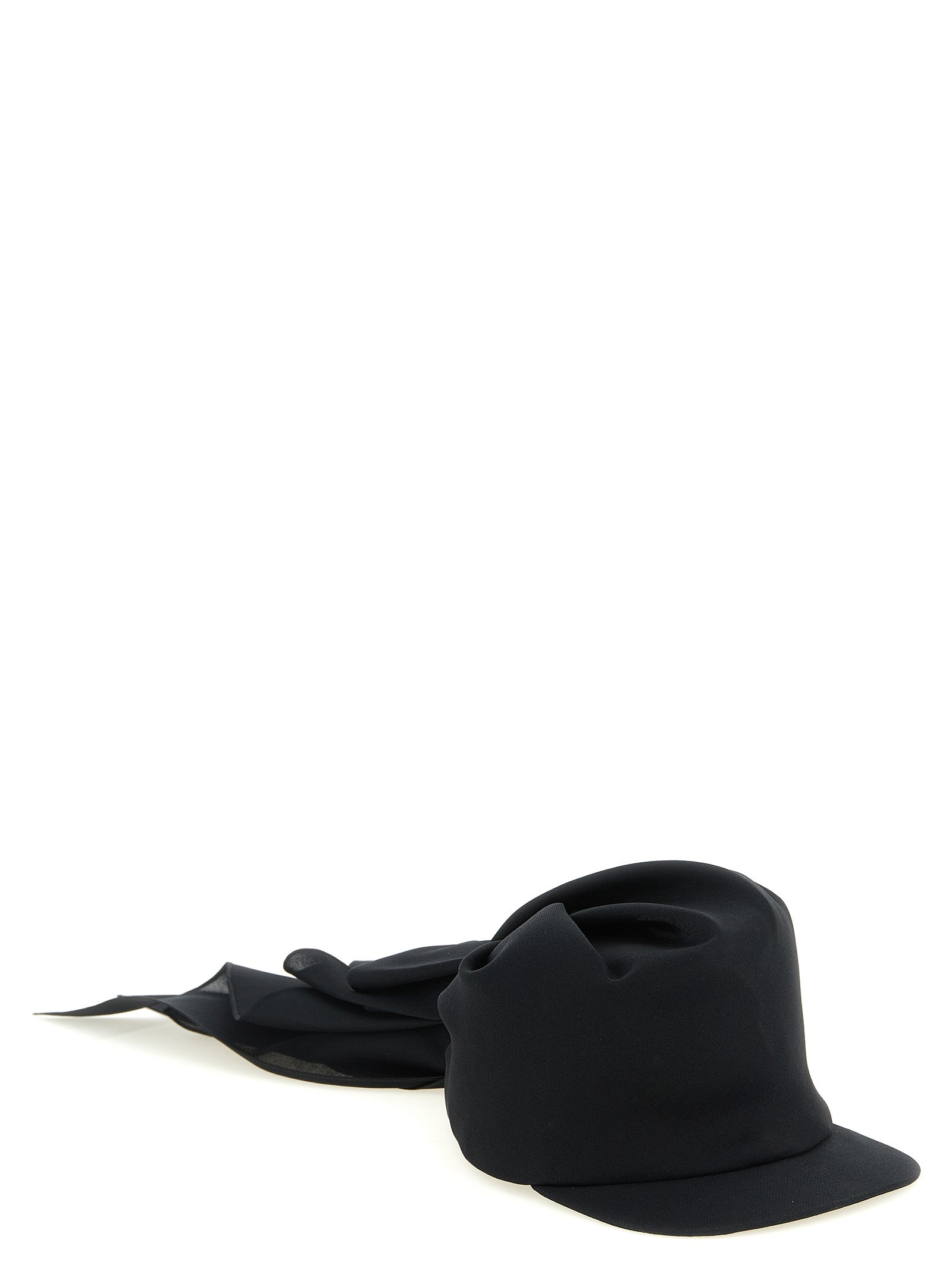 Balenciaga Black Silk Cap (Baseball Hat)