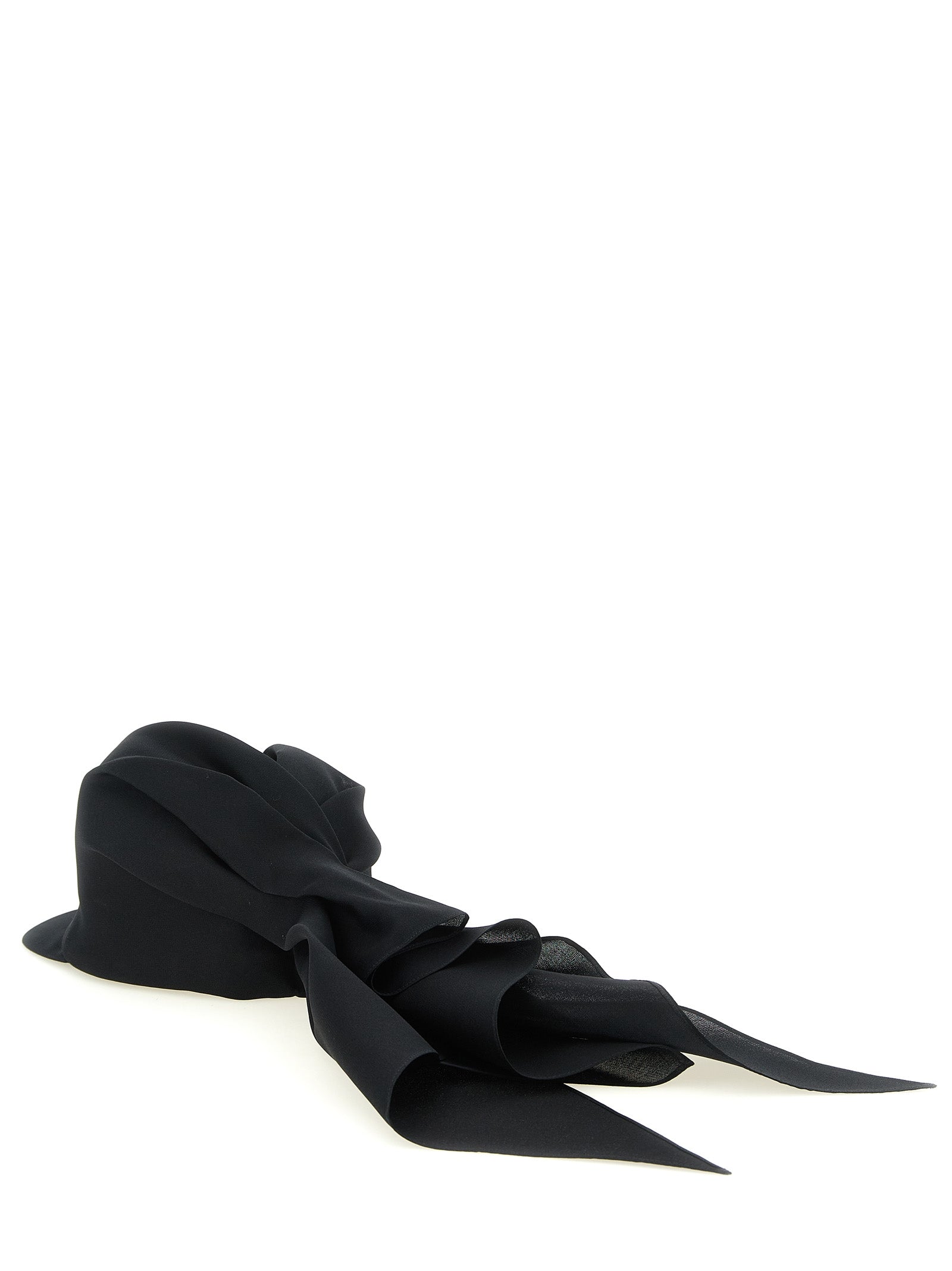Balenciaga Black Silk Cap Baseball Hat