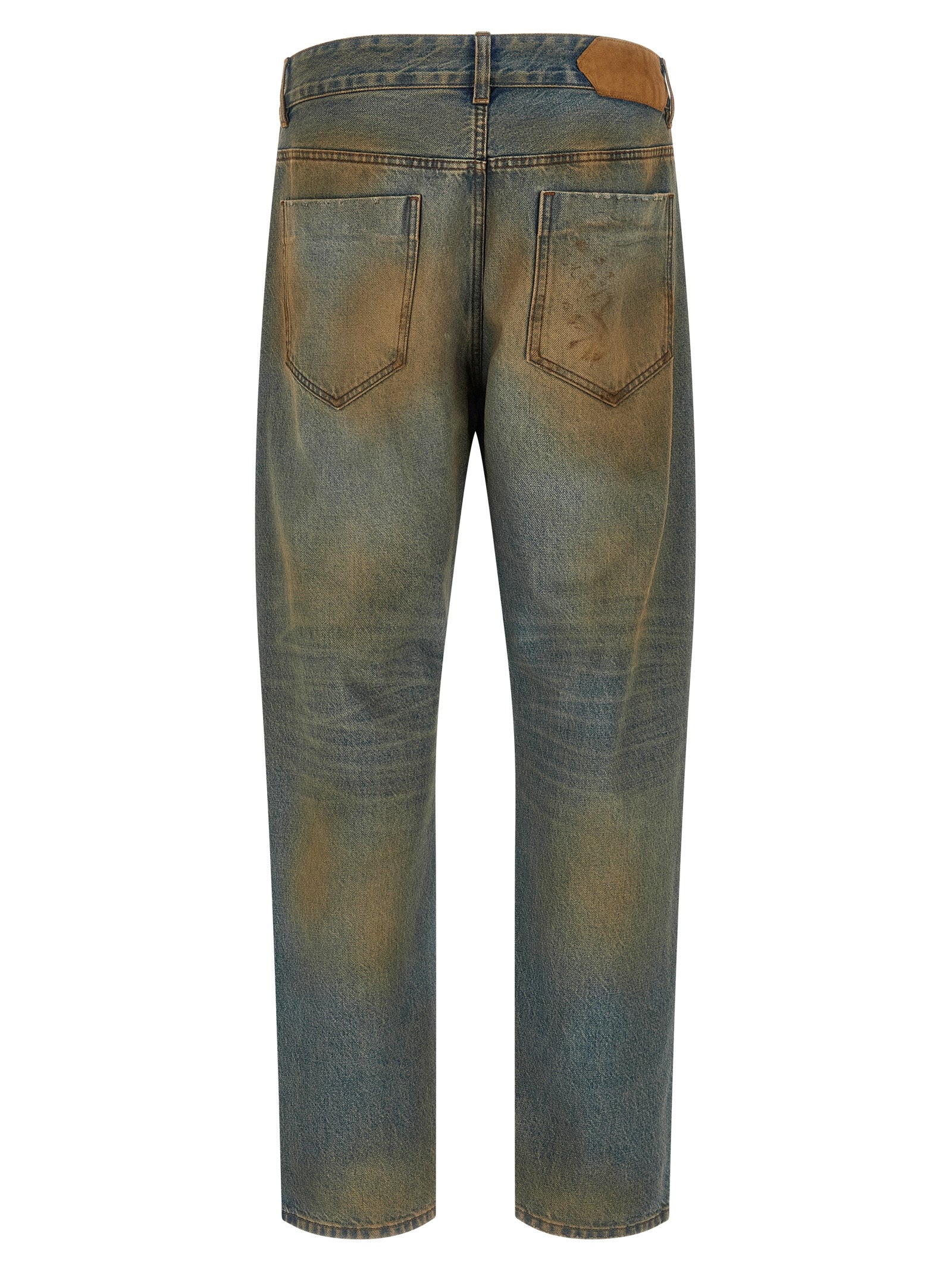 Jacquemus Mehrfarbige Jeans mit geradem Bein aus Baumwolle