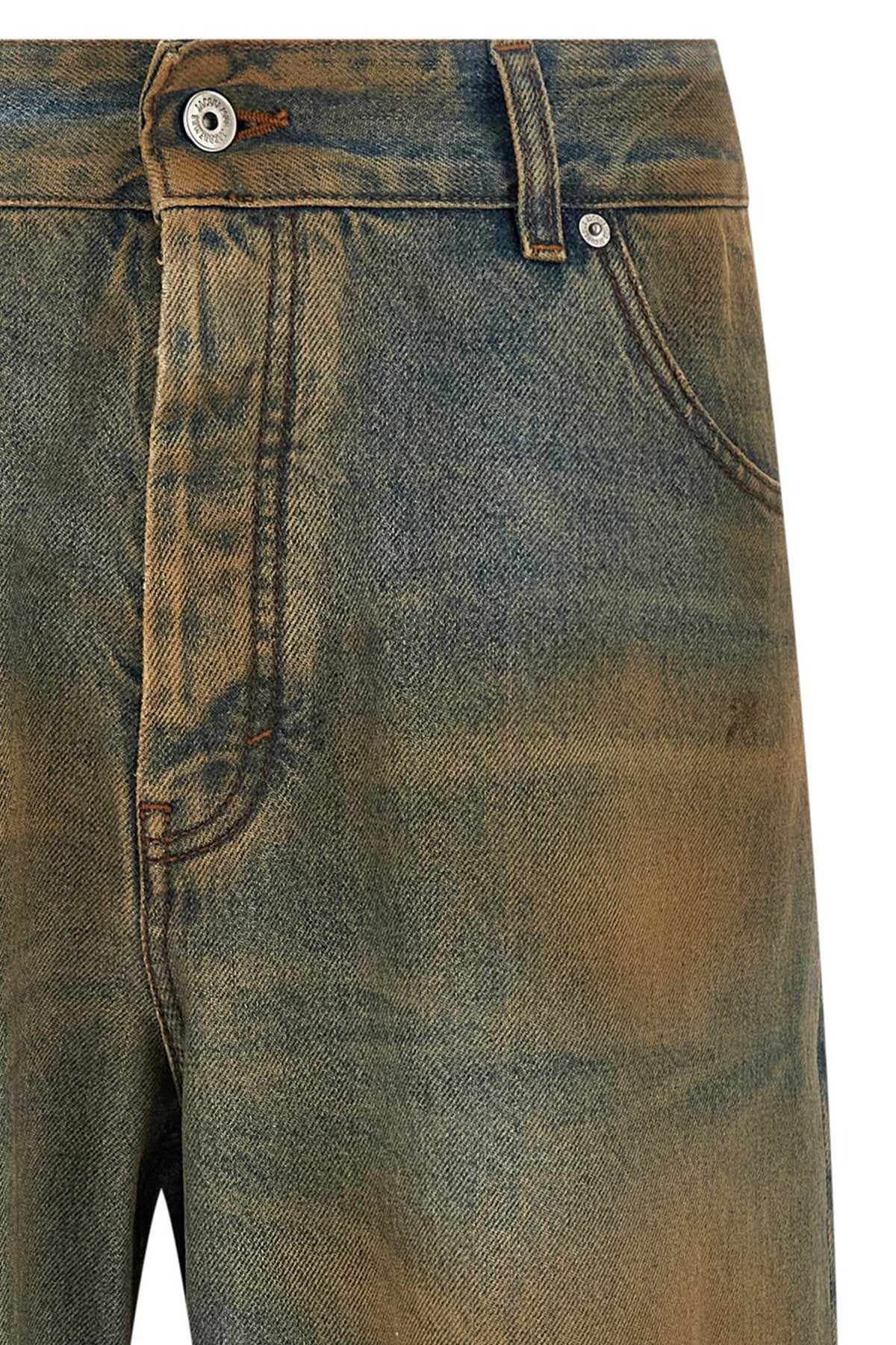 Jacquemus Mehrfarbige Jeans mit geradem Bein aus Baumwolle