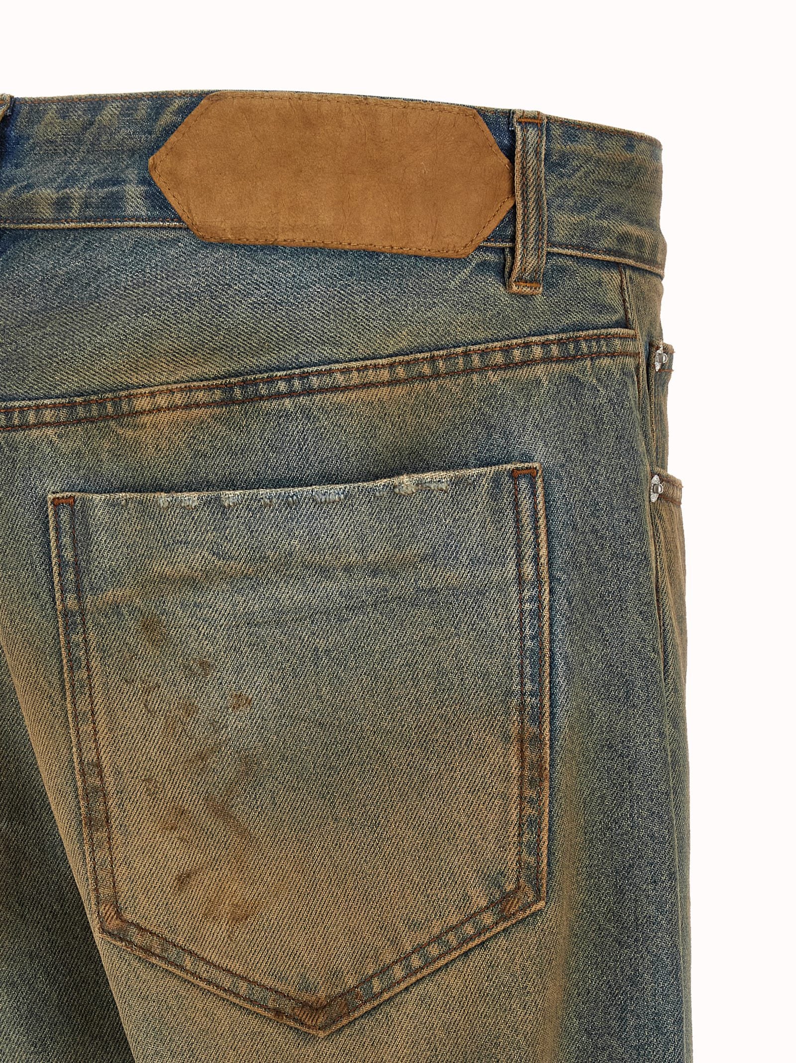Jacquemus Mehrfarbige Jeans mit geradem Bein aus Baumwolle