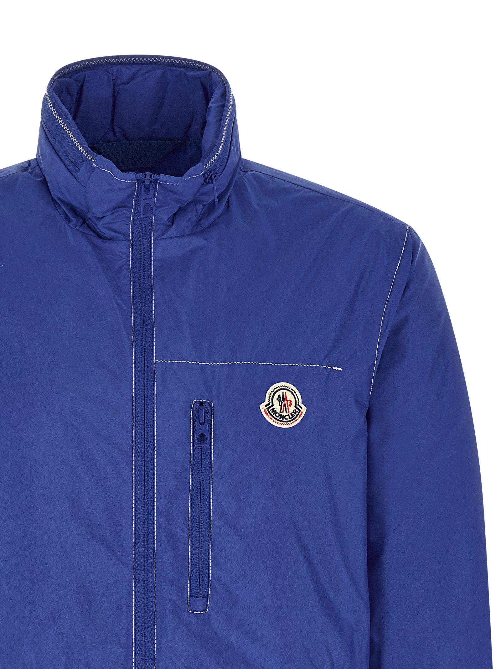 Moncler Blue Arrakis Nylon Shell Jacket