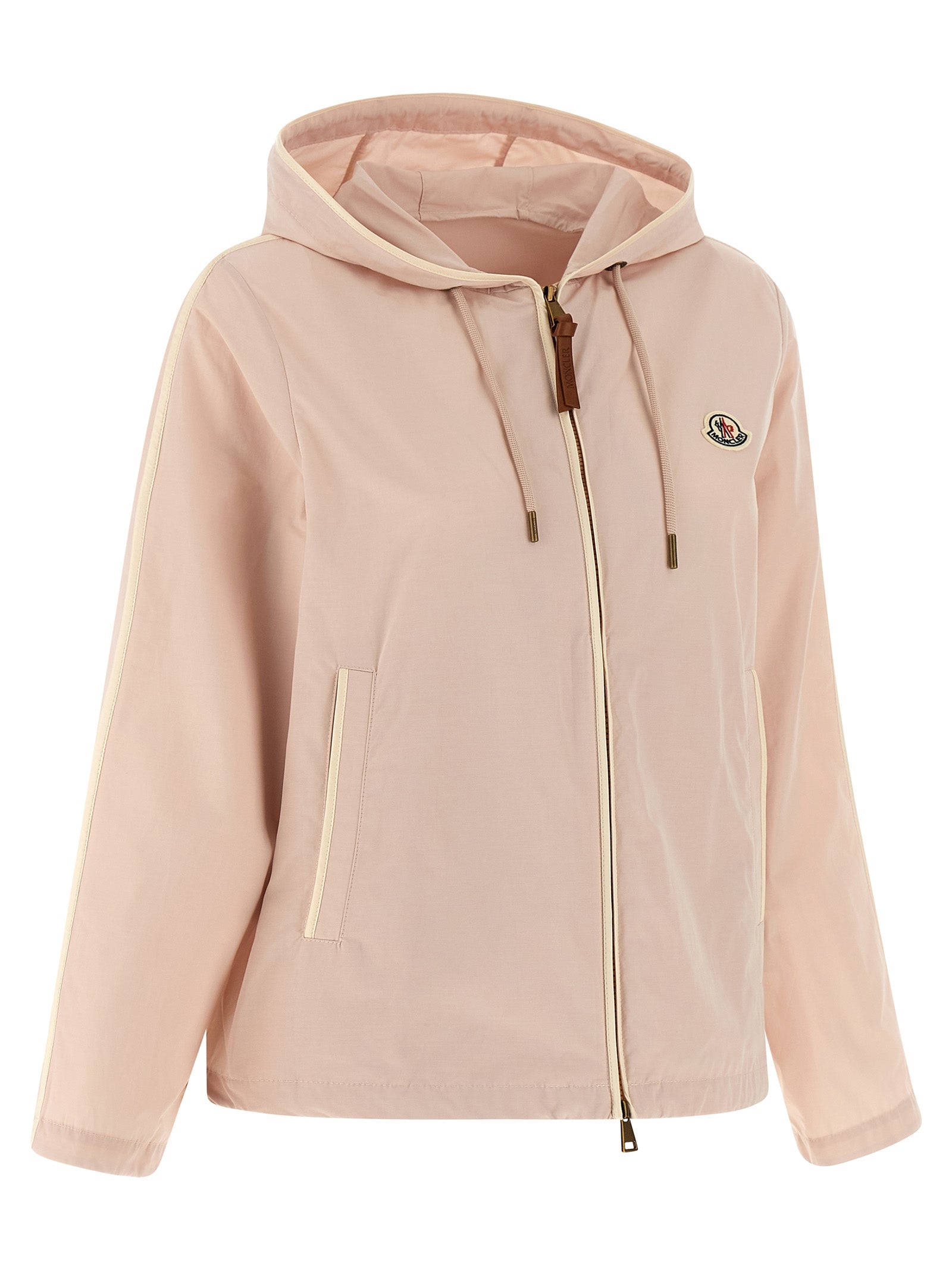 Moncler Pink Sarracenia Shell Jacket Polyester Cotton