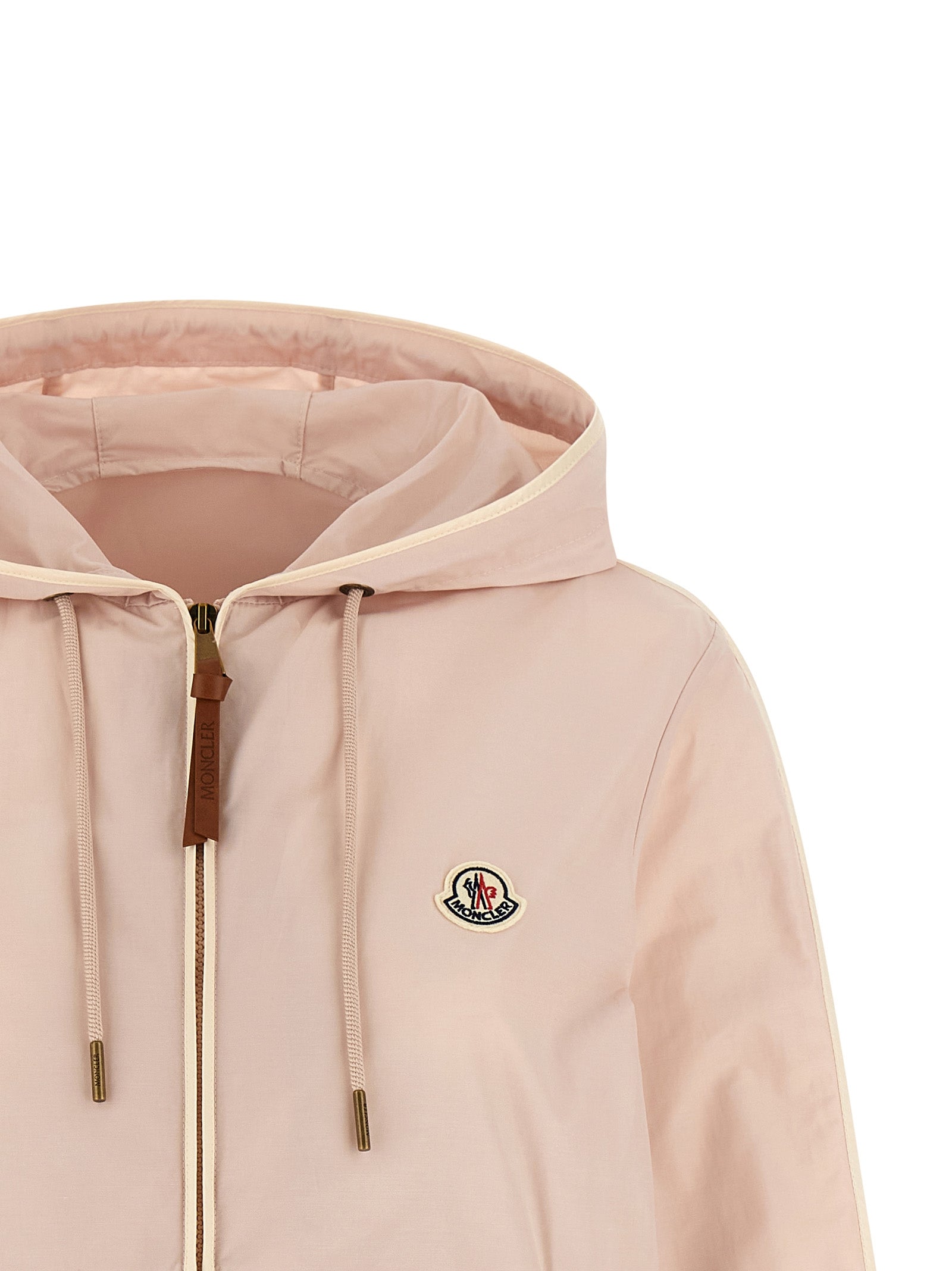 Moncler Pink Sarracenia Shell Jacket Polyester Cotton