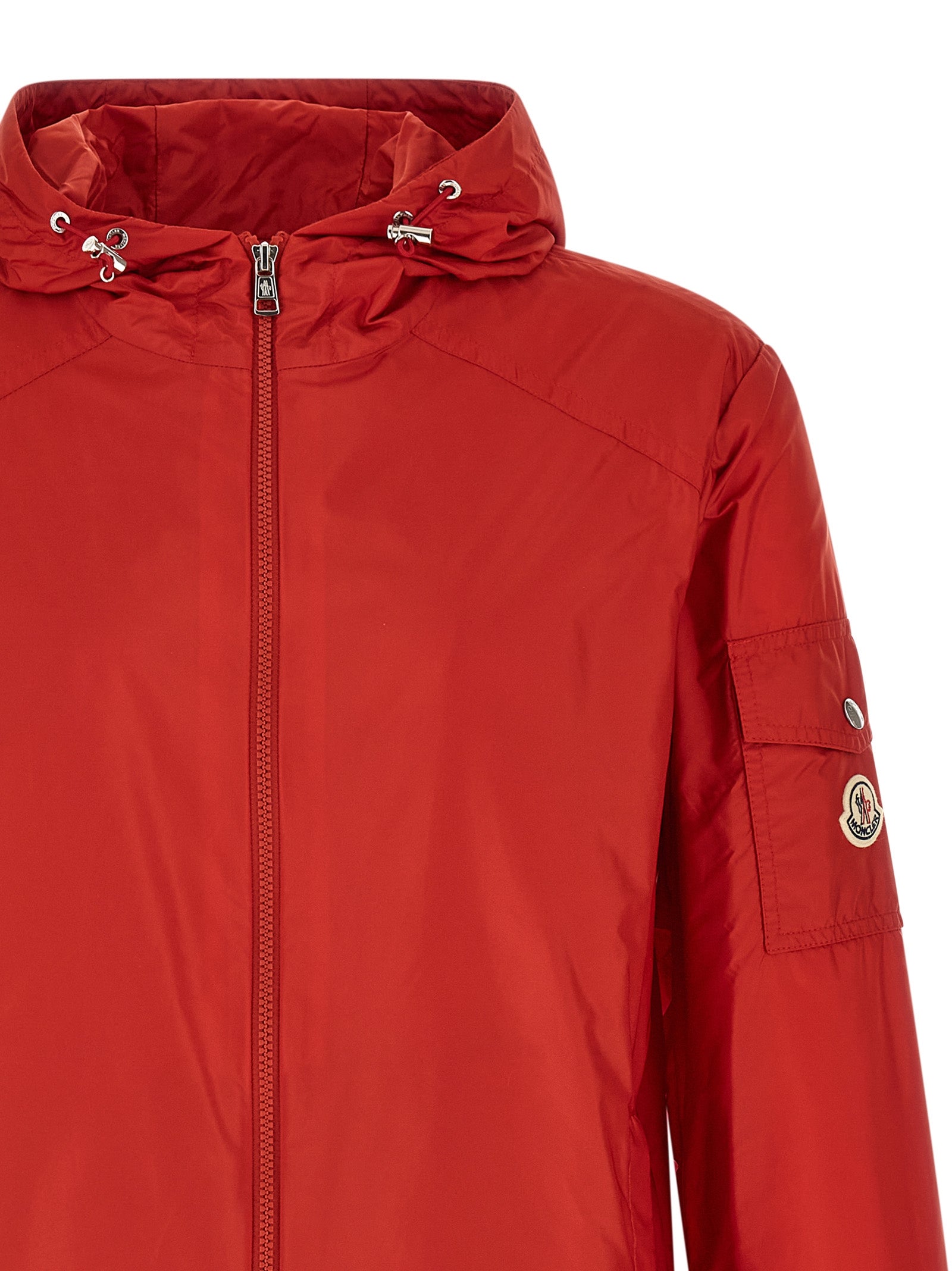 Moncler Red Etiache Nylon Shell Jacket