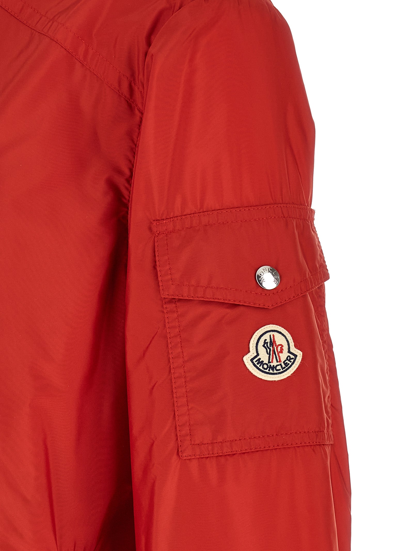 Moncler Red Etiache Nylon Shell Jacket