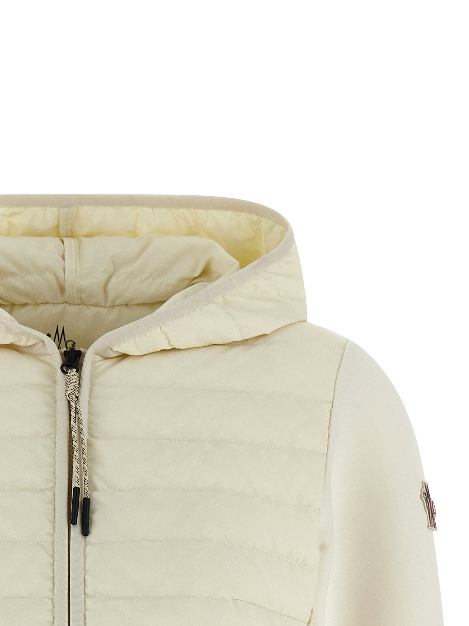 Moncler Grenoble White Nylon Sweatshirt