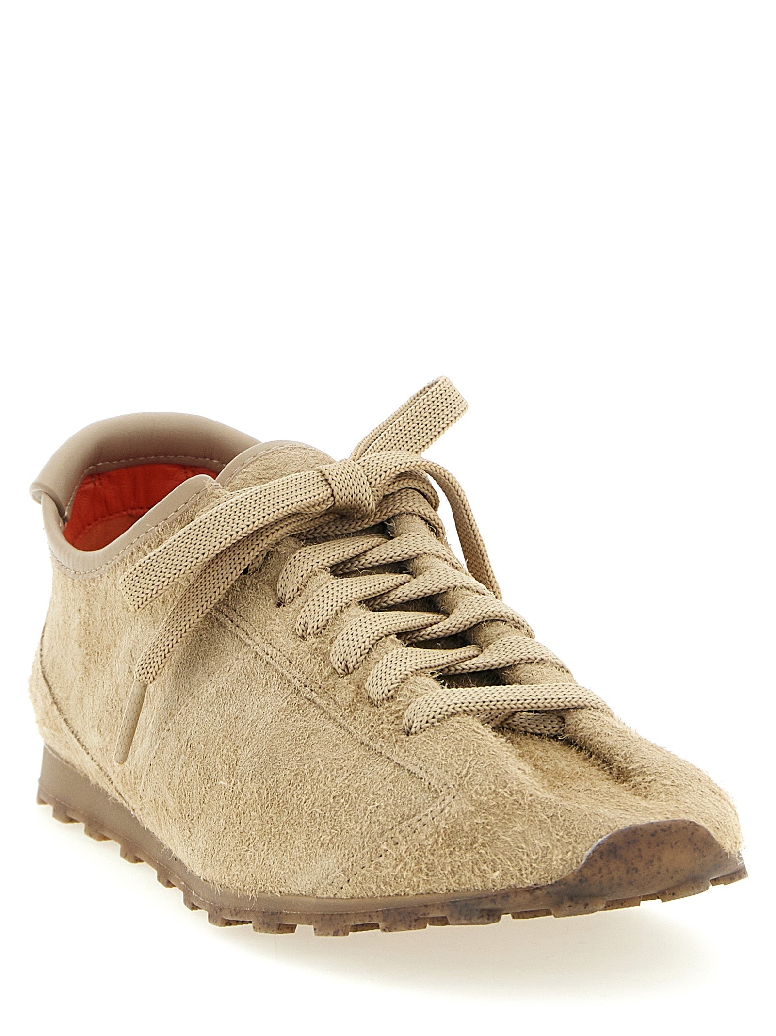 Jacquemus Beige Les Tennis Leather Sneakers