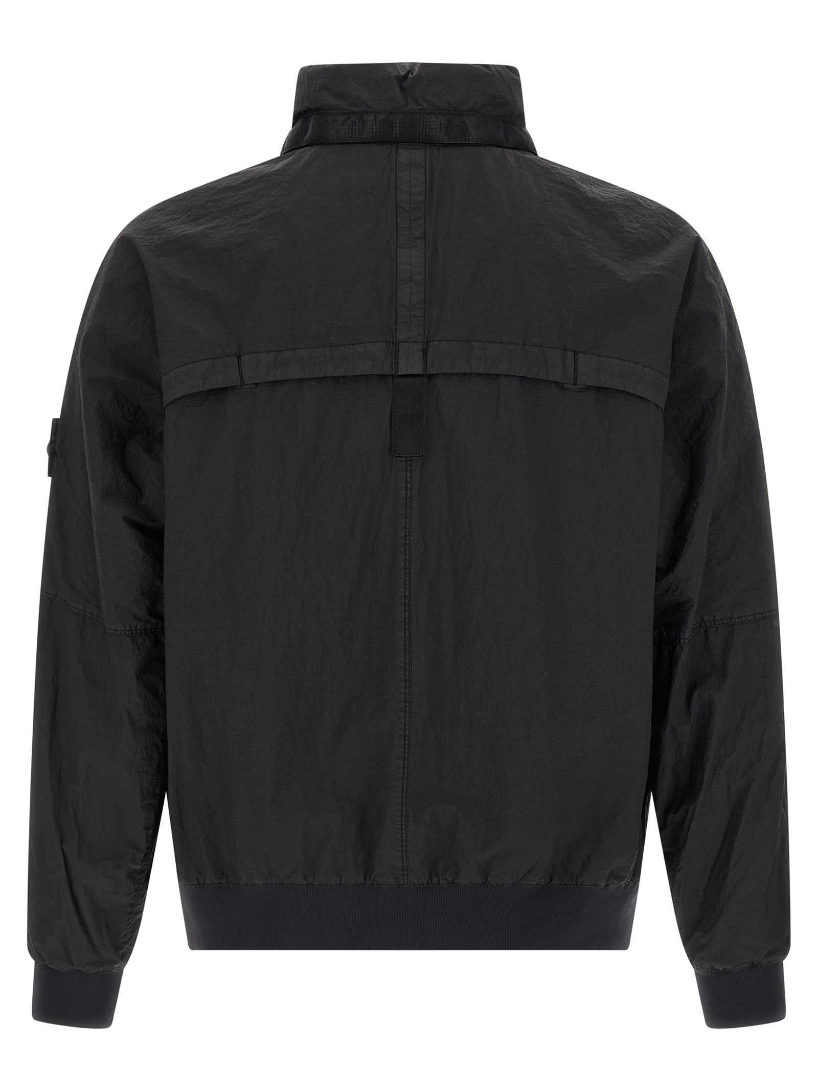Stone Island Schwarzer Polyamid-Blouson
