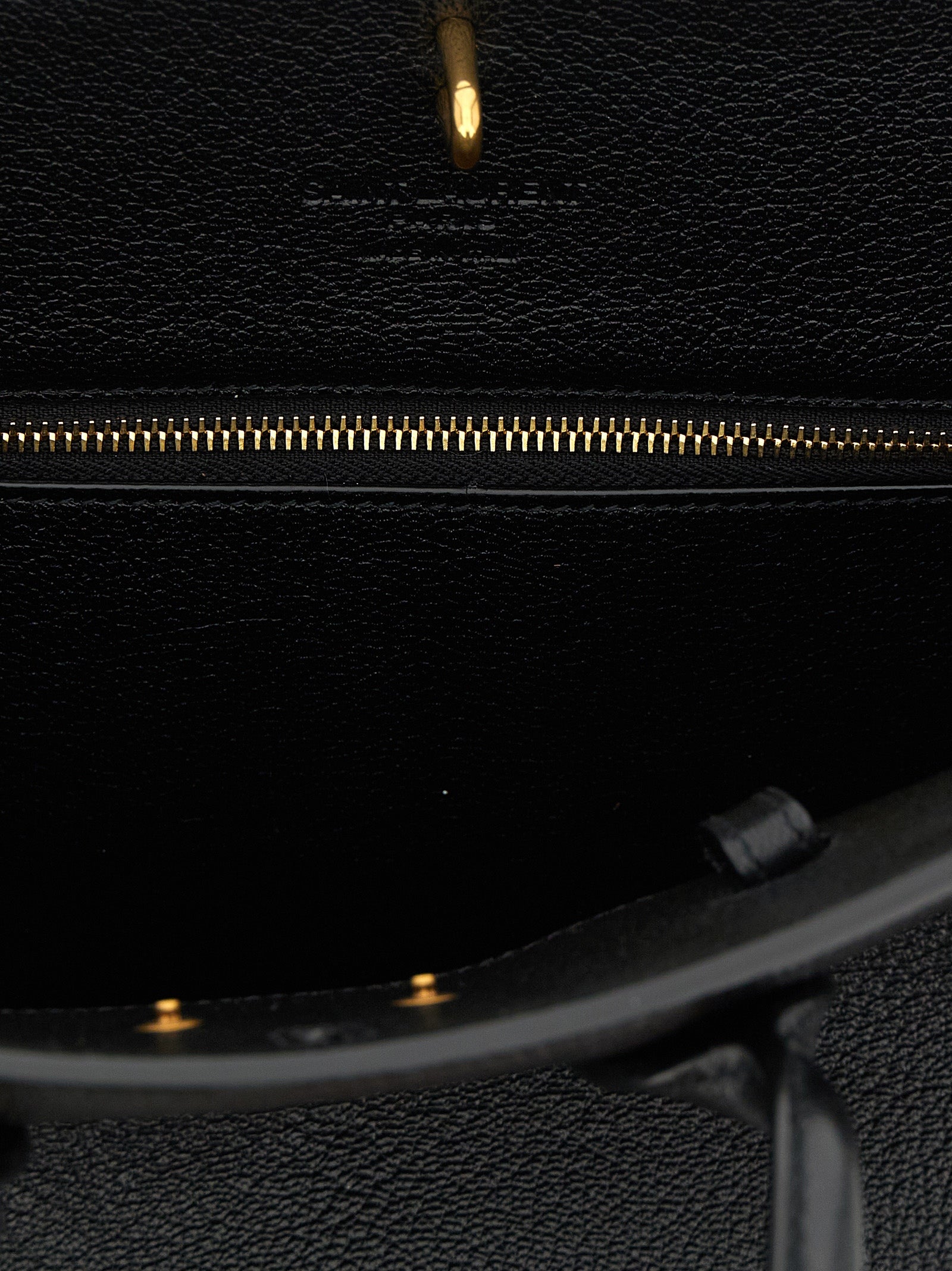 Saint Laurent Black Sac De Jour Leather Handbag