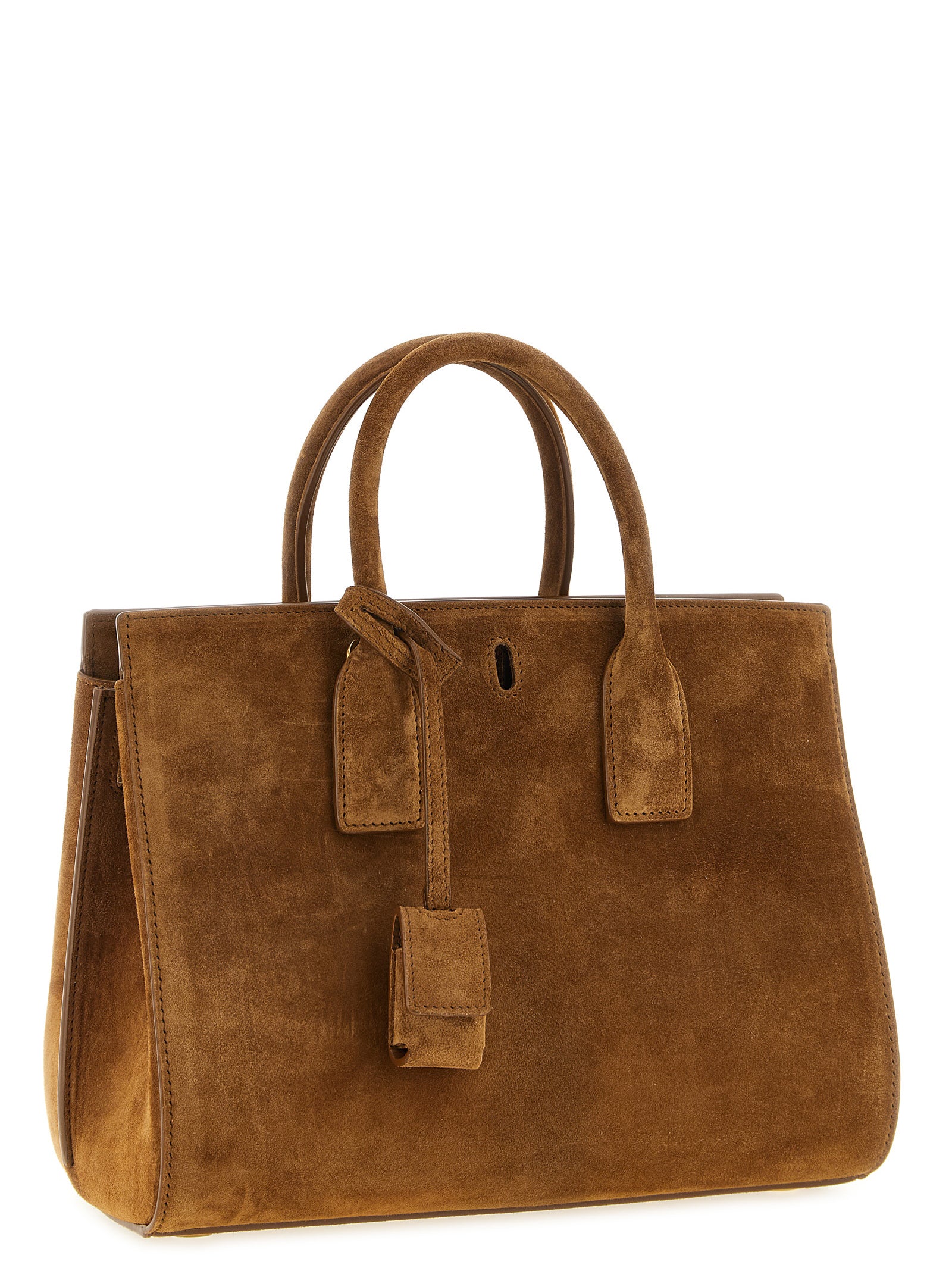Saint Laurent Brown Sac De Jour Small Handbag Calf Leather