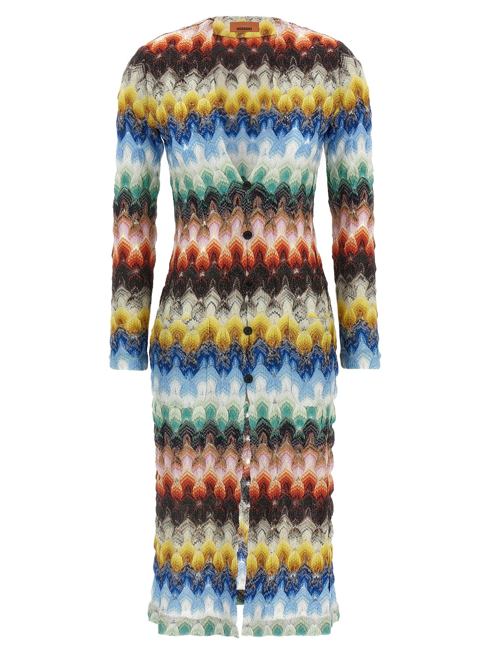 Missoni Multicolor Viscose Lamé Cardigan