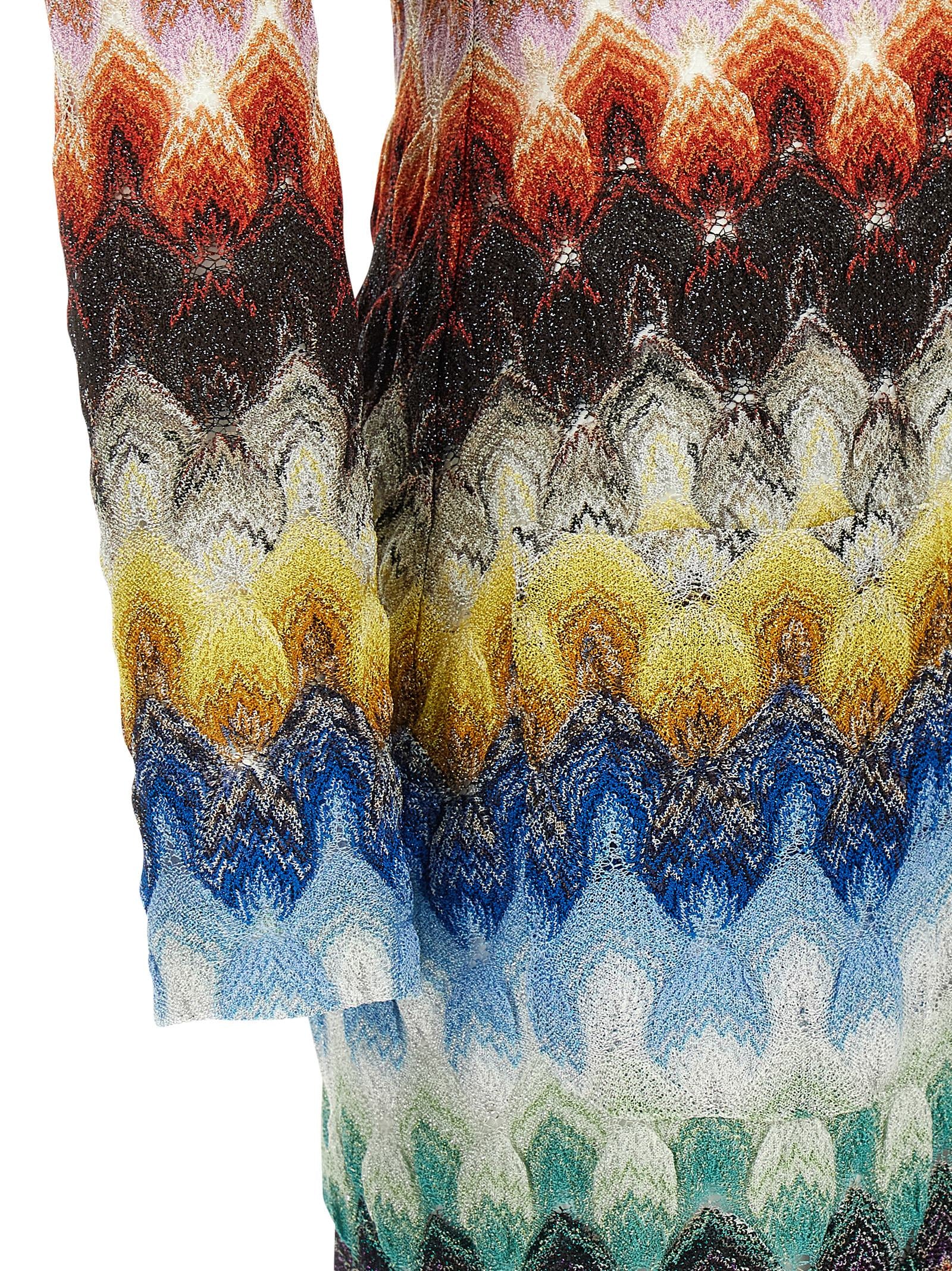Missoni Multicolor Viscose Lamé Cardigan
