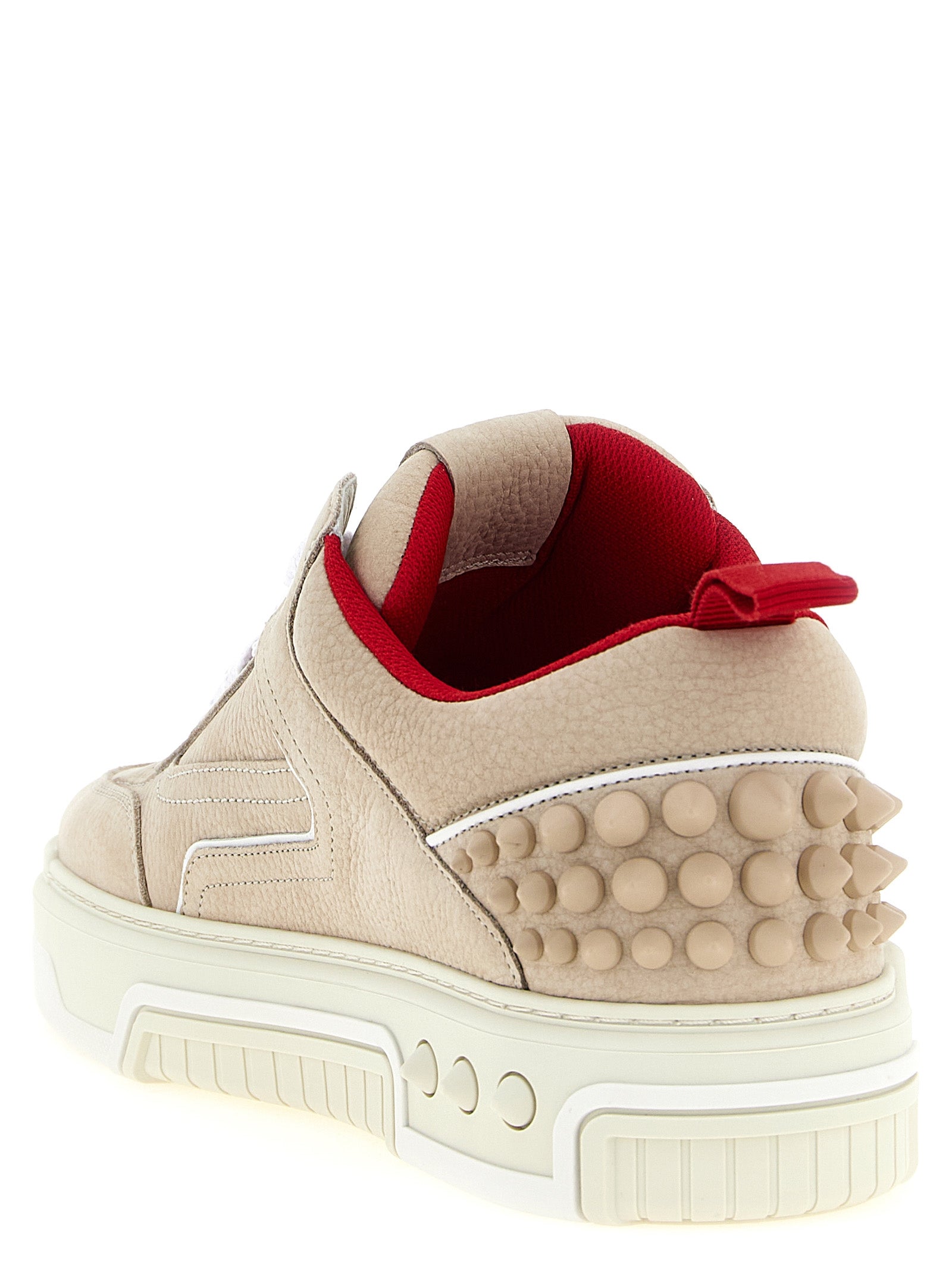 Christian Louboutin Beige Astroloubi 2 Athletic Sneakers Leather