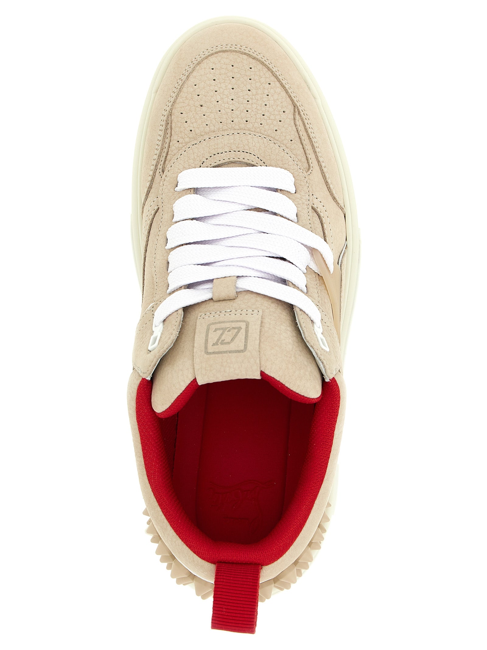 Christian Louboutin Beige Astroloubi 2 Athletic Sneakers Leather