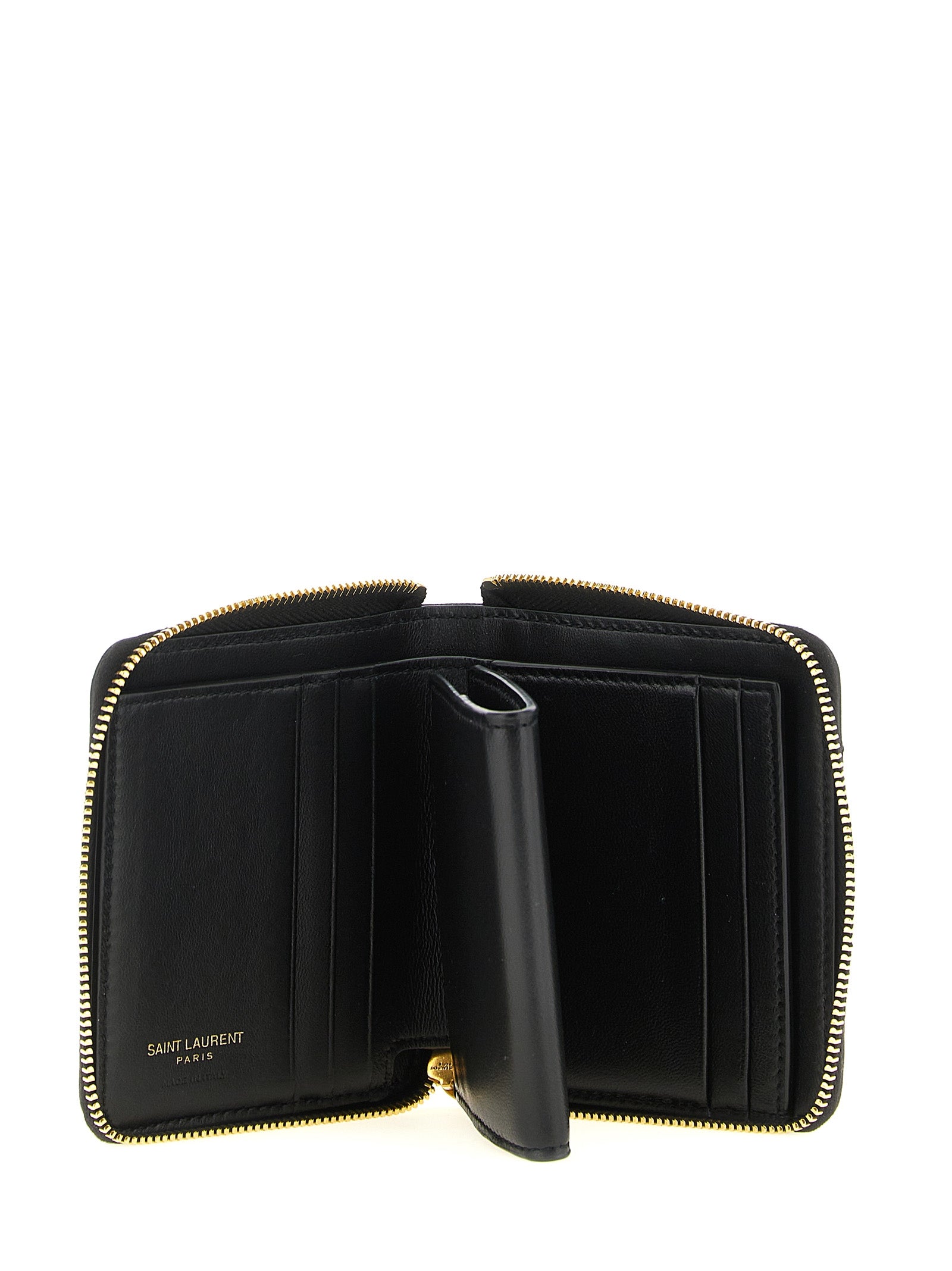 Saint Laurent Black Pegaso Lambskin Cardholder