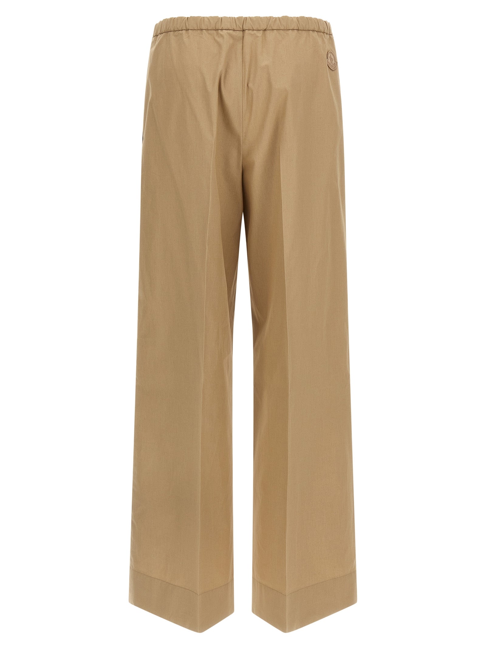 Pantalon décontracté Moncler en coton beige