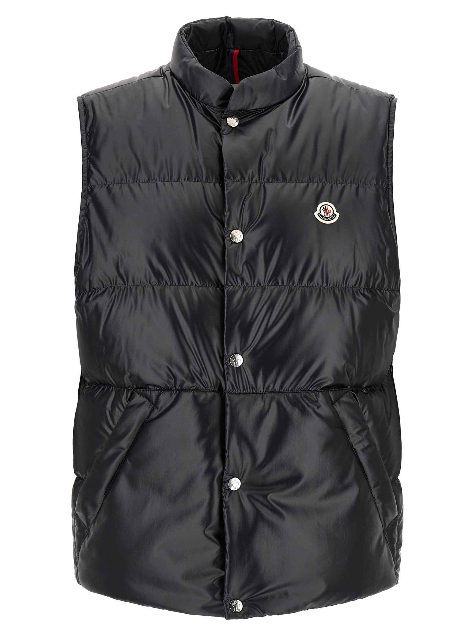 Moncler Blue Restigo Sleeveless Jacket Polyester