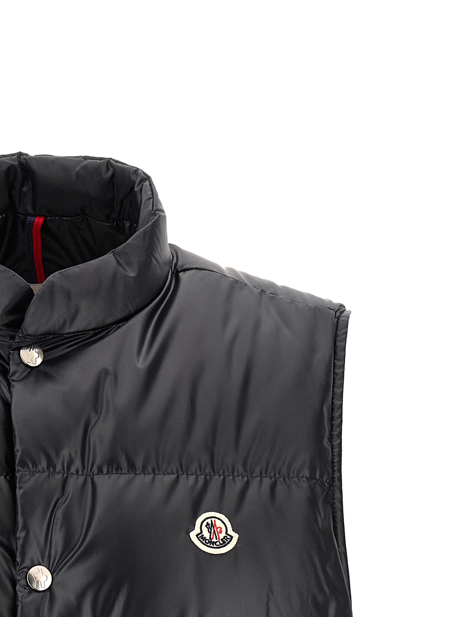 Moncler Blue Restigo Sleeveless Jacket Polyester